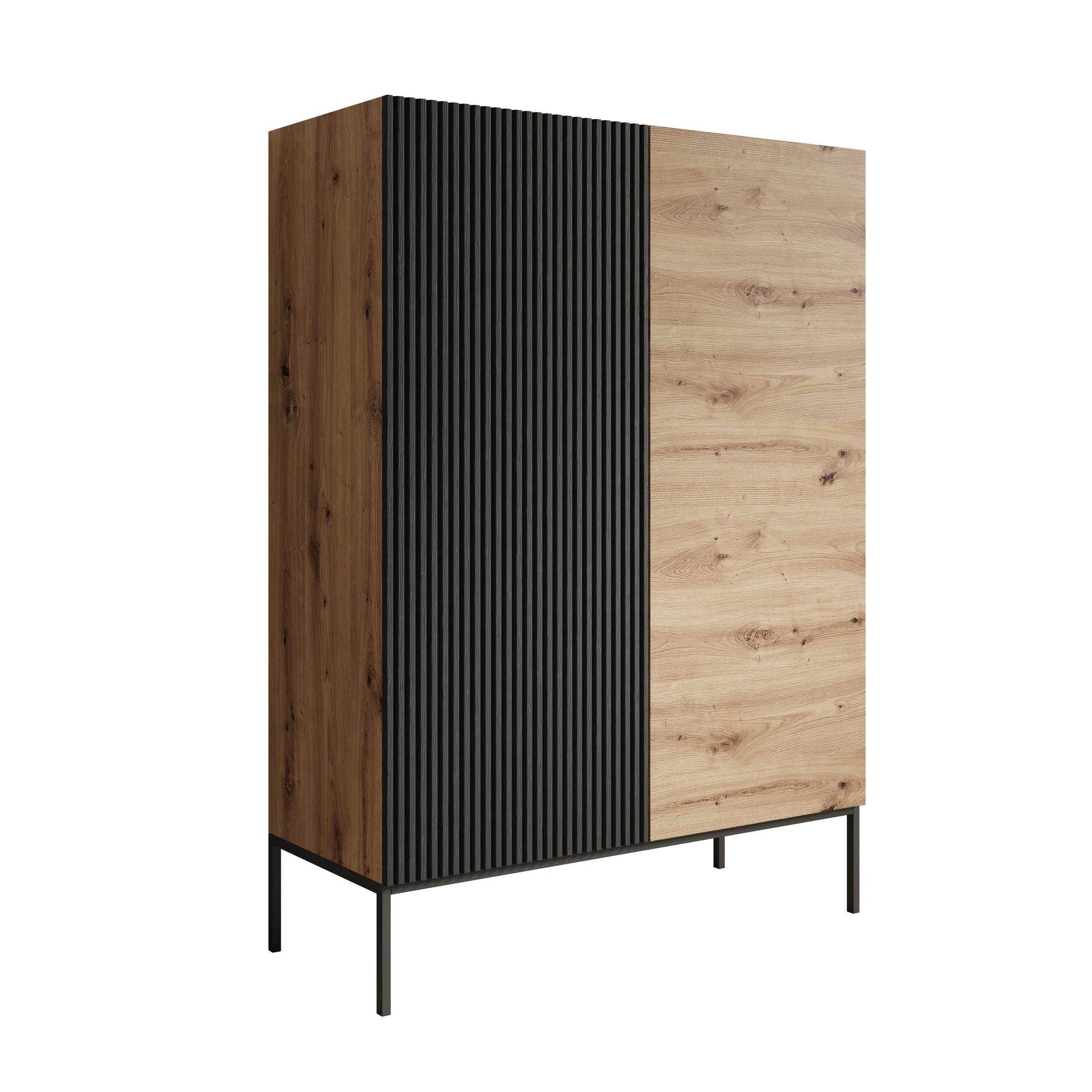 Capri - Dressoir - Eiken - 100x42x140 cm