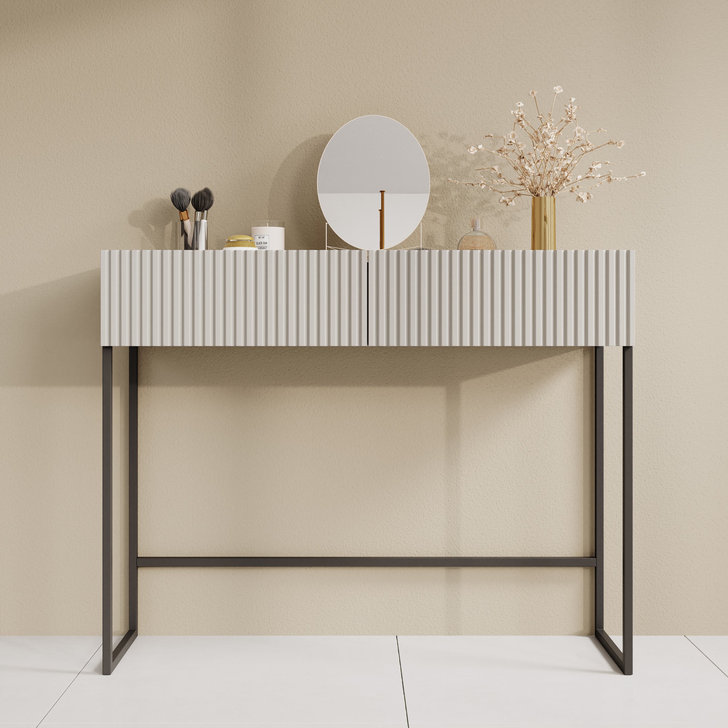 Capri - Kaptafel - Beige - 100x32x80 cm