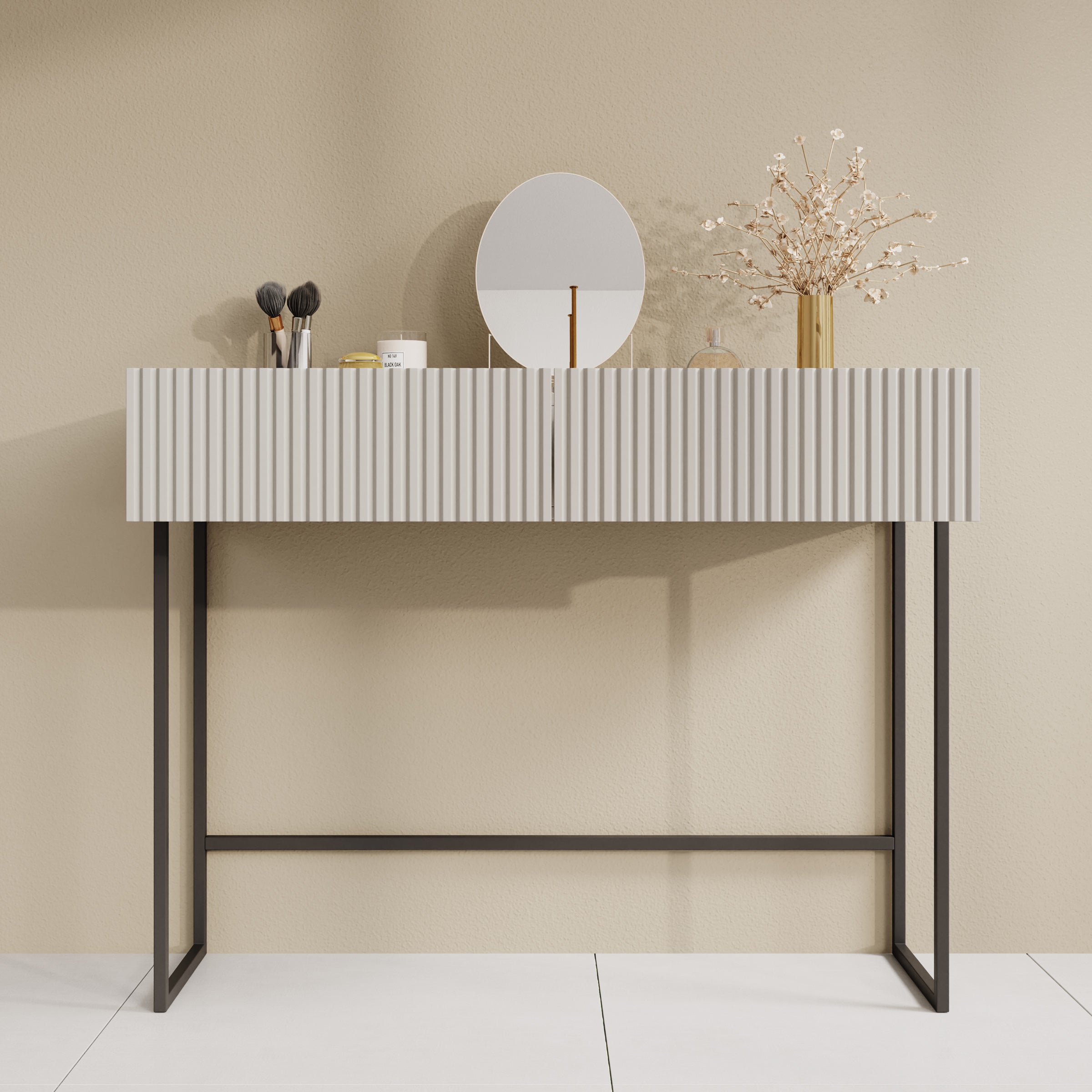 Capri - Kaptafel - Beige - 100x32x80 cm