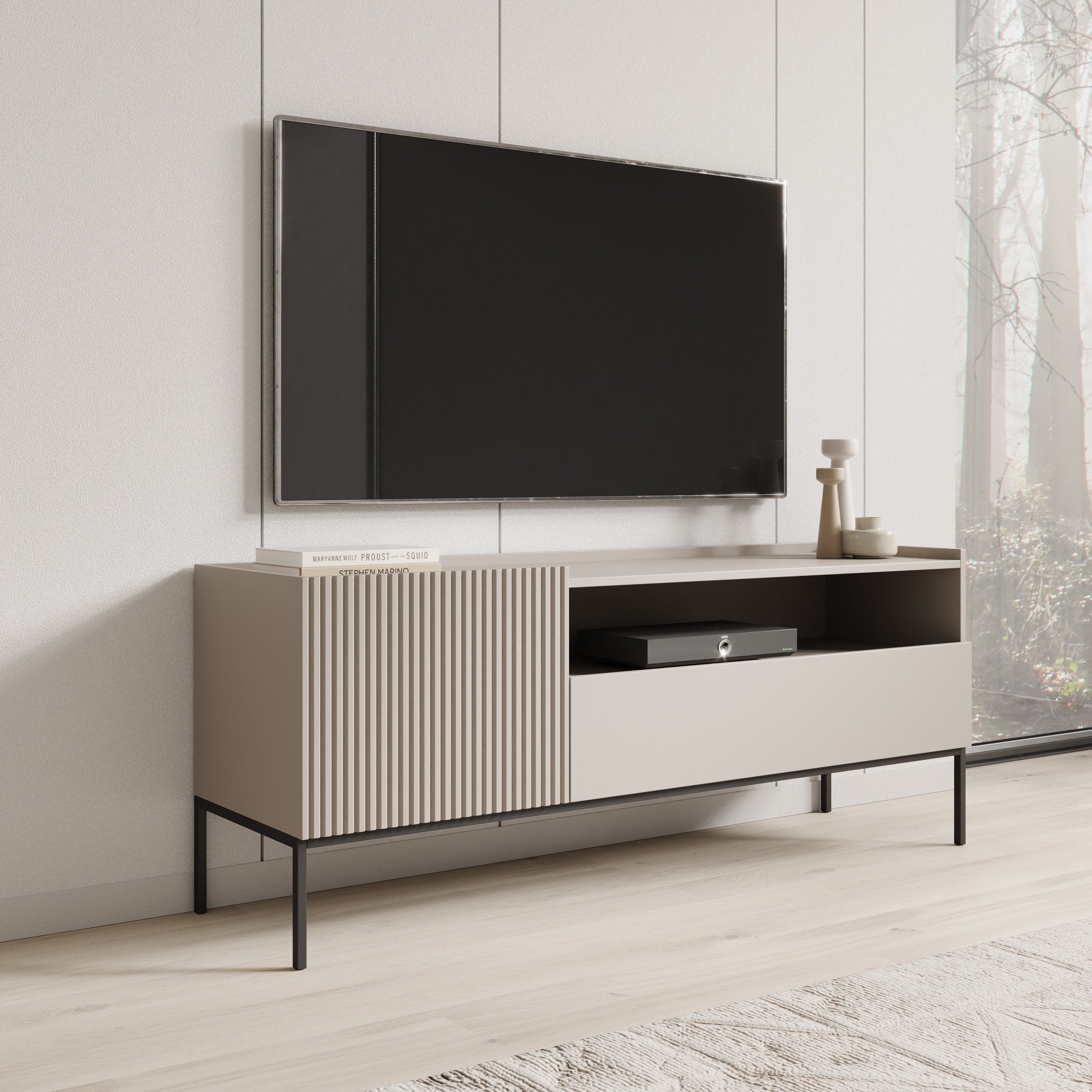 Capri - TV-Meubel - Beige - 150x42x60 cm