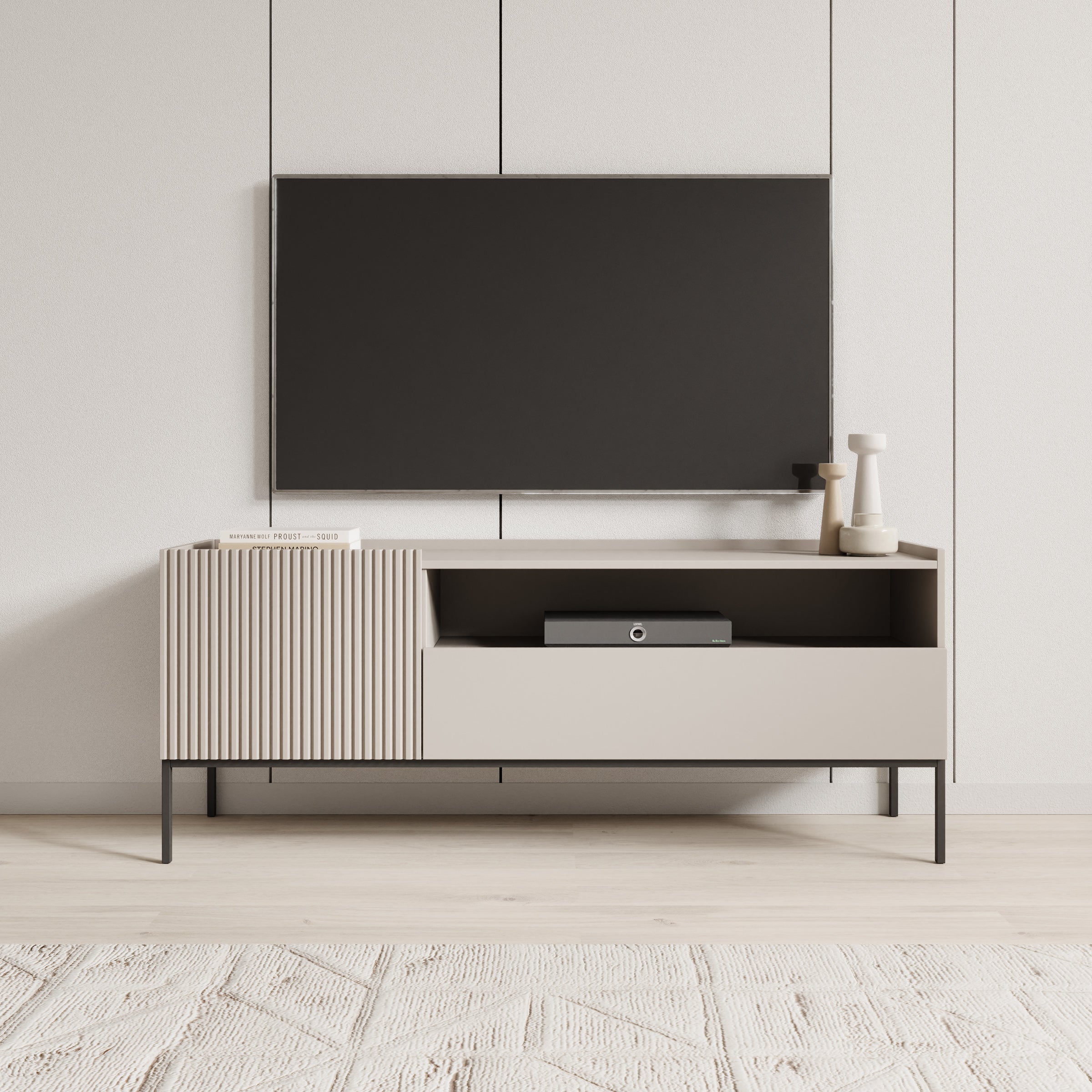 Capri - TV-Meubel - Beige - 150x42x60 cm