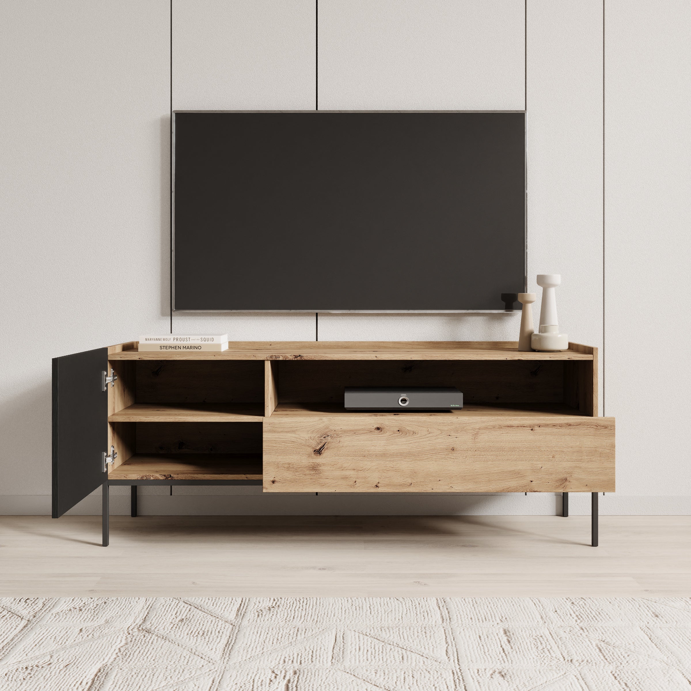 Capri - TV-Meubel - Eiken - 150x42x60 cm