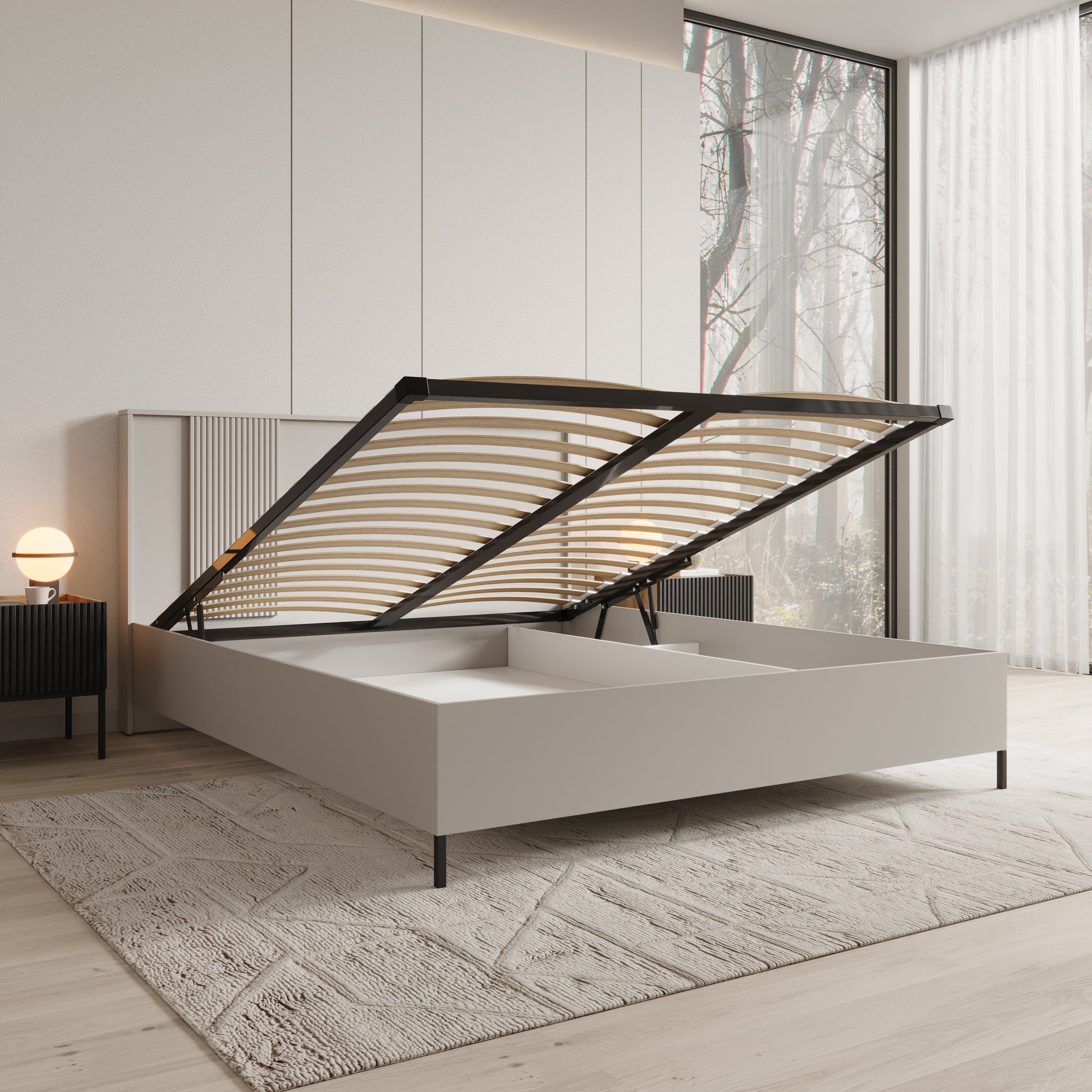 Capri - Tweepersoonsbed - Beige - 160x200 cm