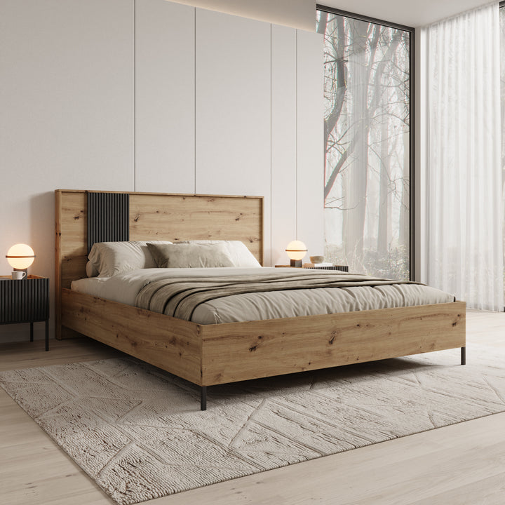 Capri - Tweepersoonsbed - Eiken - 160x200 cm