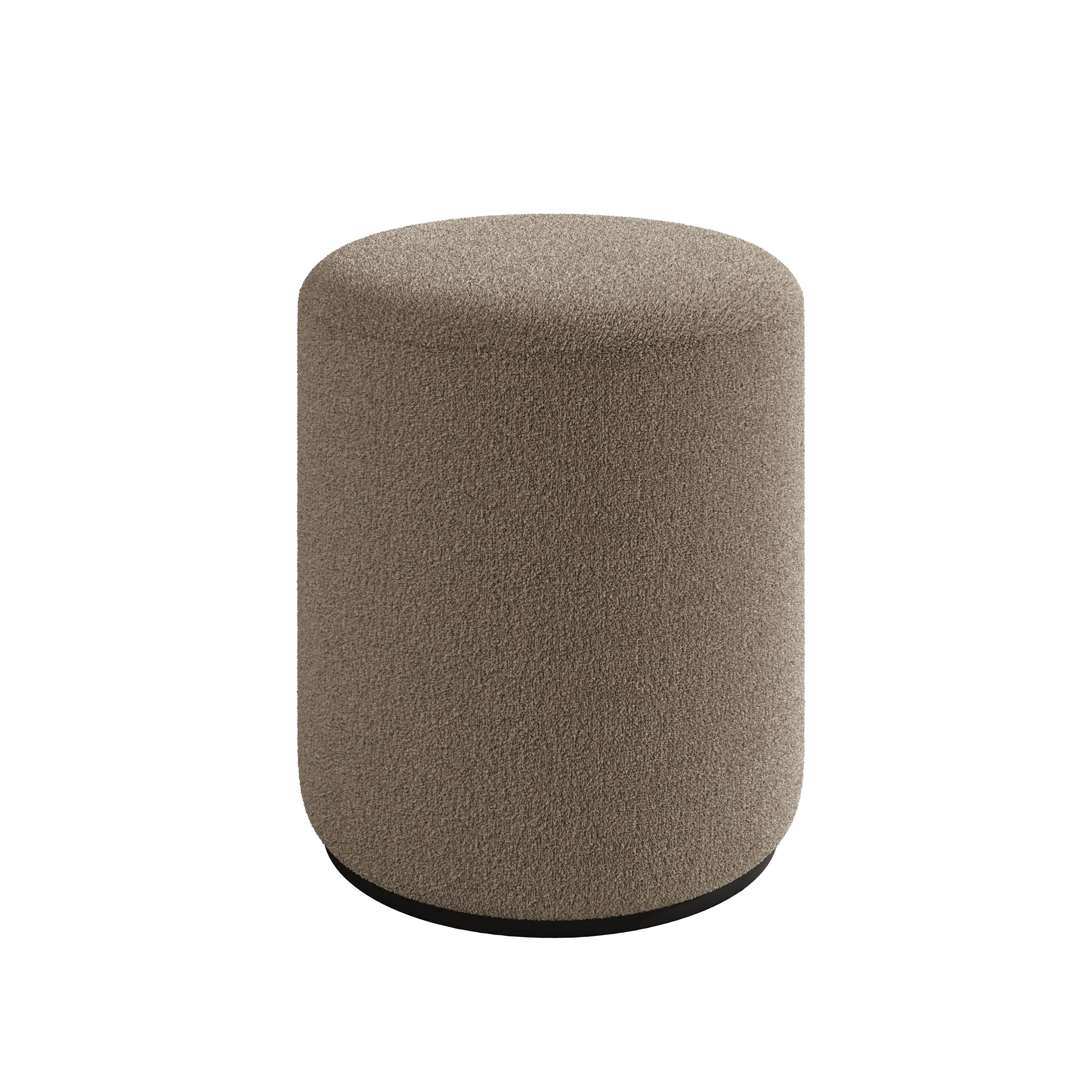 Caracas - Poef - Stof beige - 41x41x44 cm