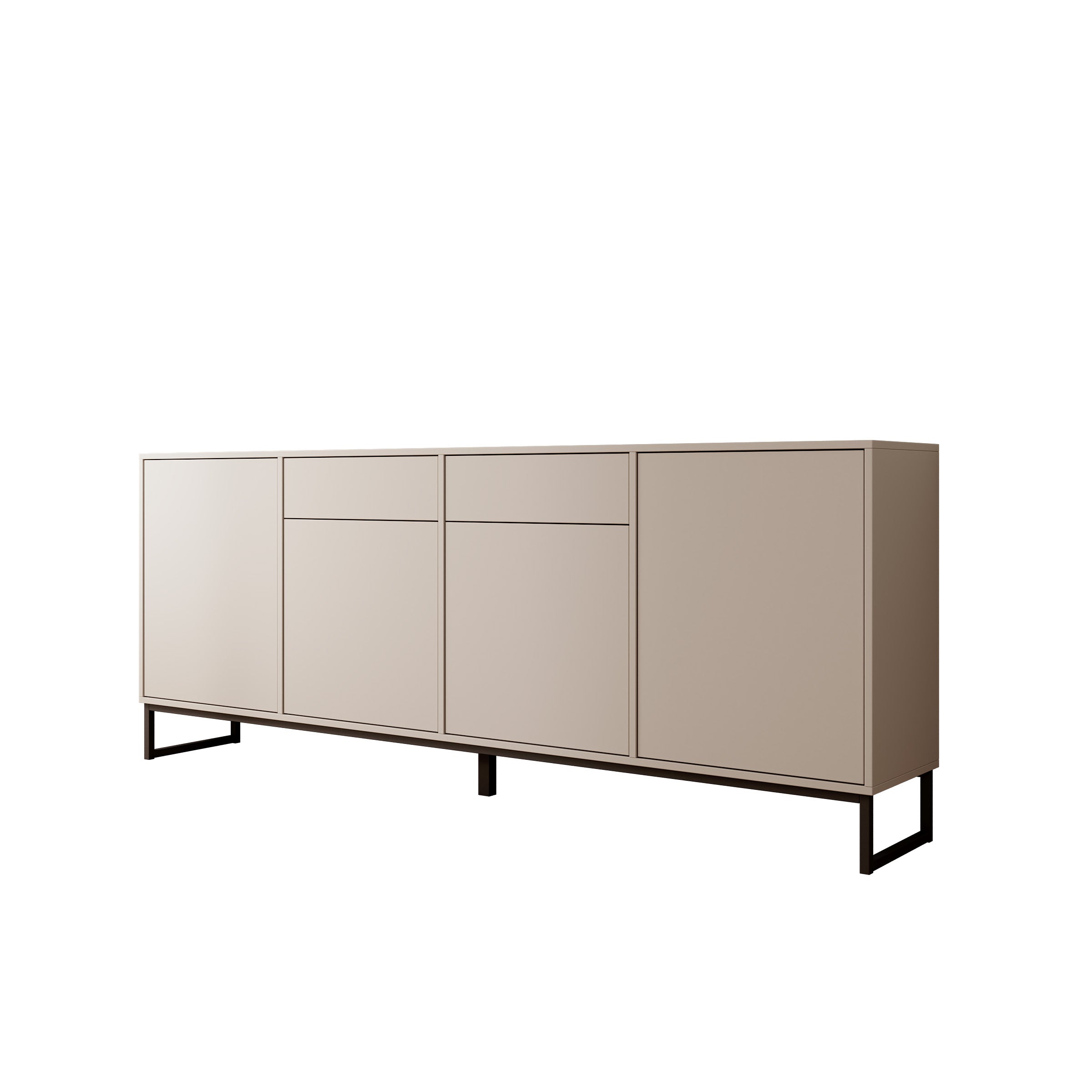 Cavero - Dressoir - Beige - 209x37x83 cm