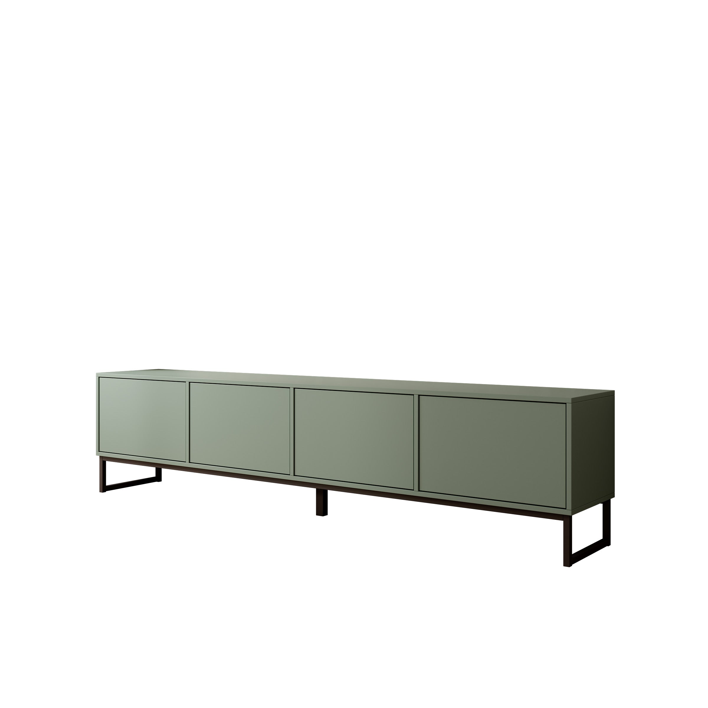 Cavero - TV-Meubel - Groen - 209x37x50 cm