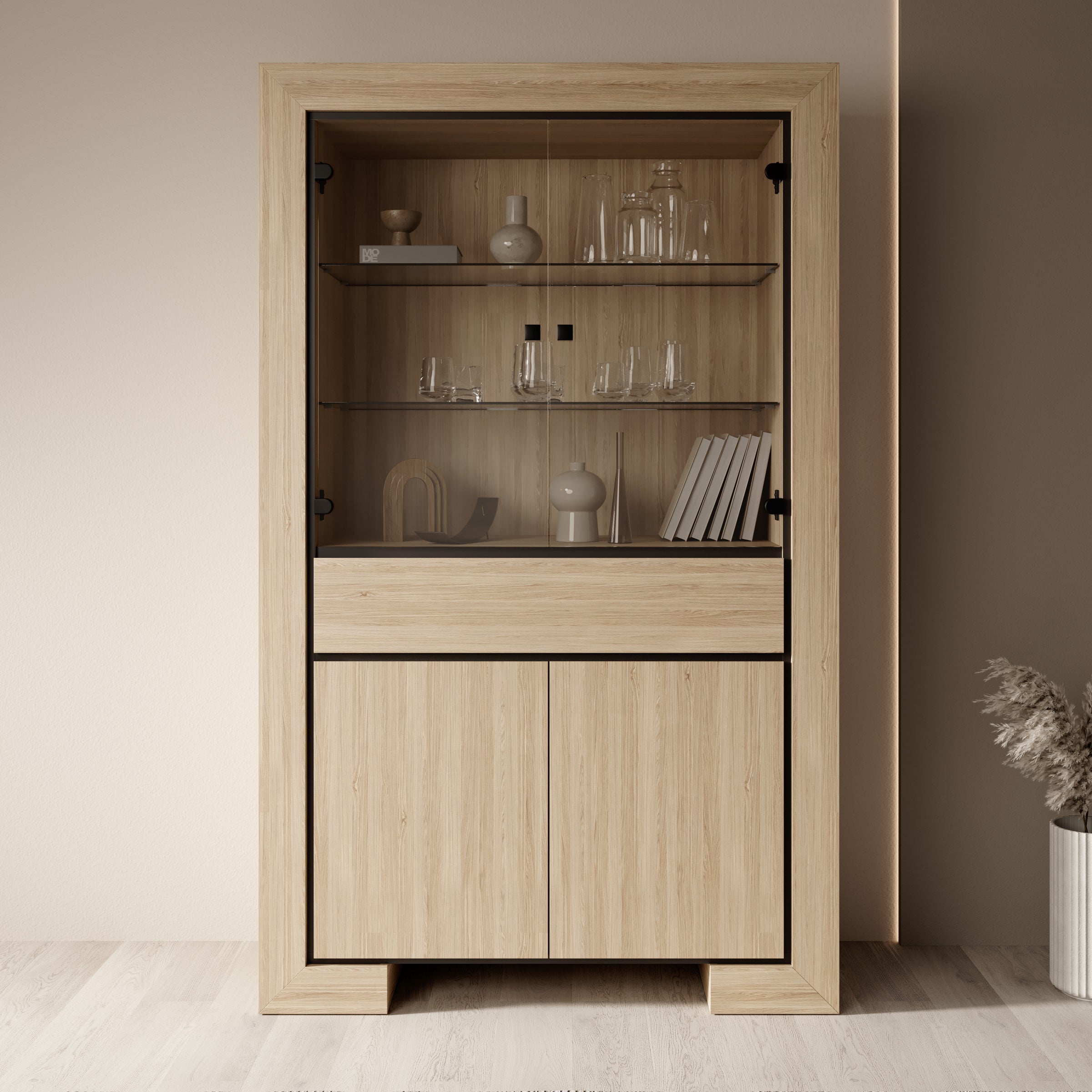 Cayuga - Buffetkast - Eiken - 113x41x185 cm