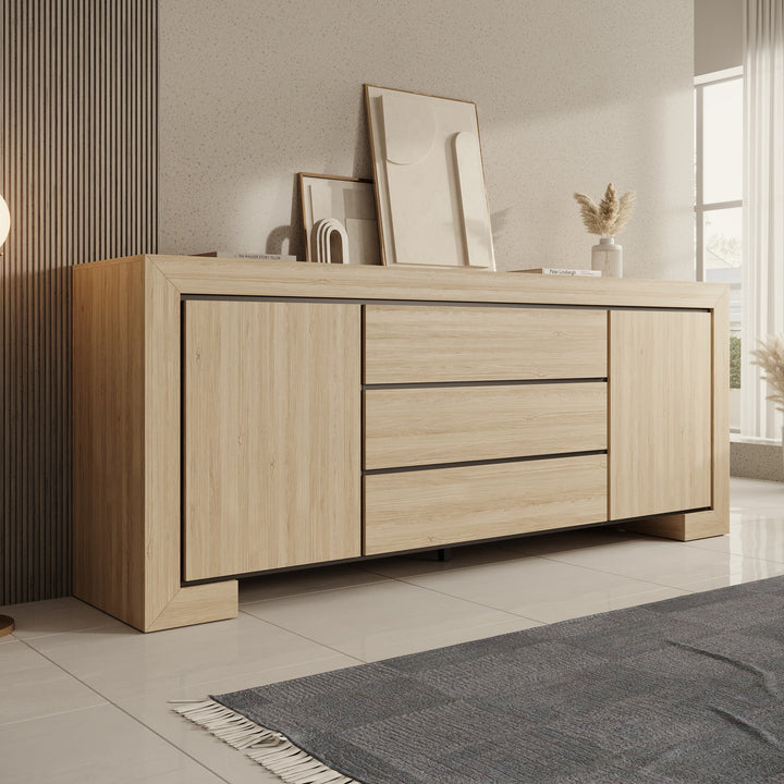 Cayuga - Dressoir - Eiken - 225x48x90 cm