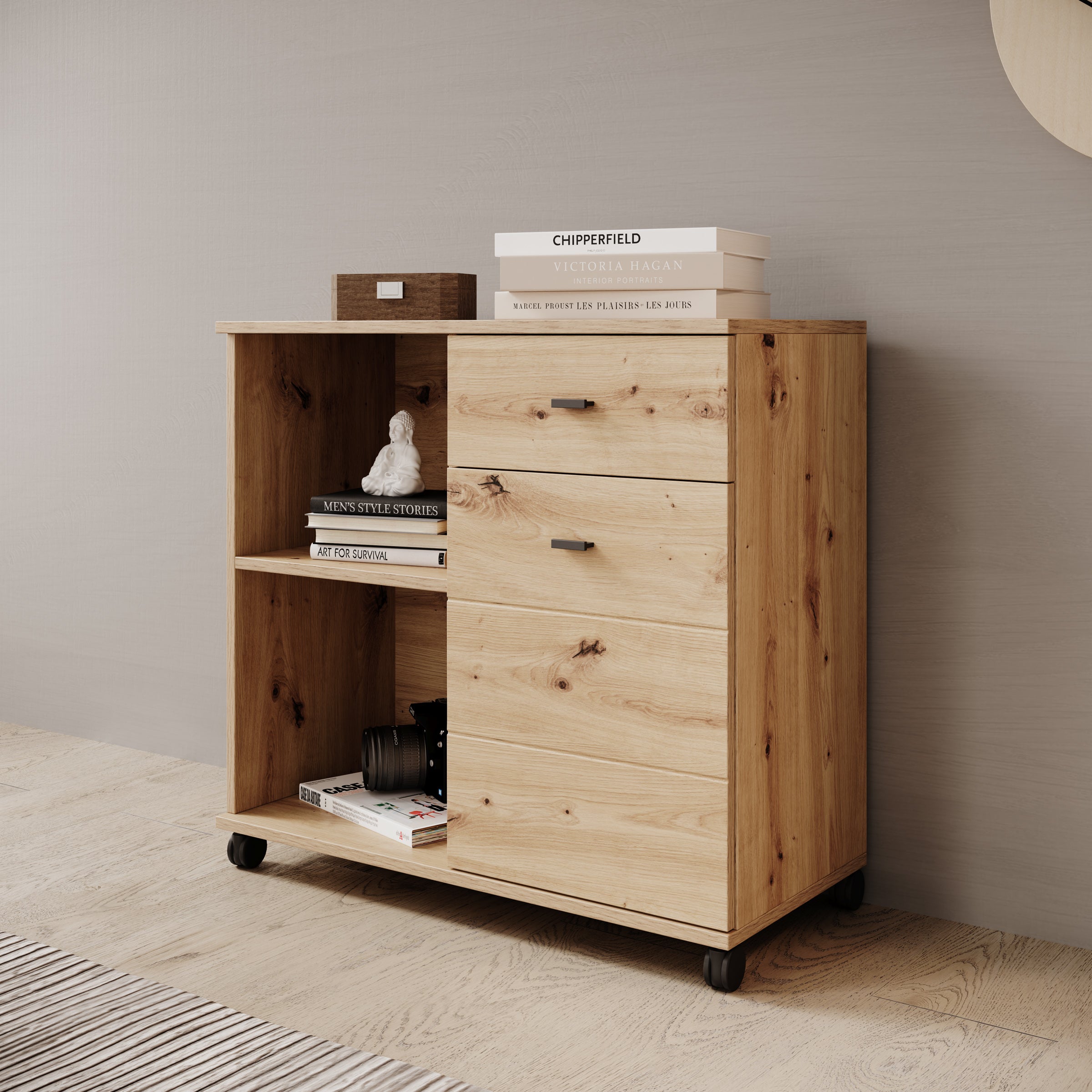 Celeste - Dressoir - Eikenpatroon - 77x35x73 cm
