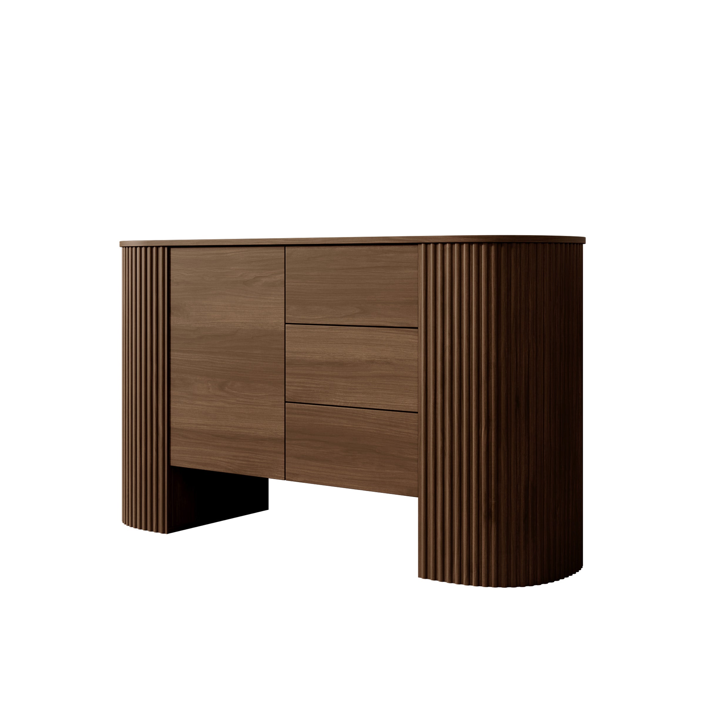 Cirello - Dressoir - Walnootpatroon - 139x45x80 cm