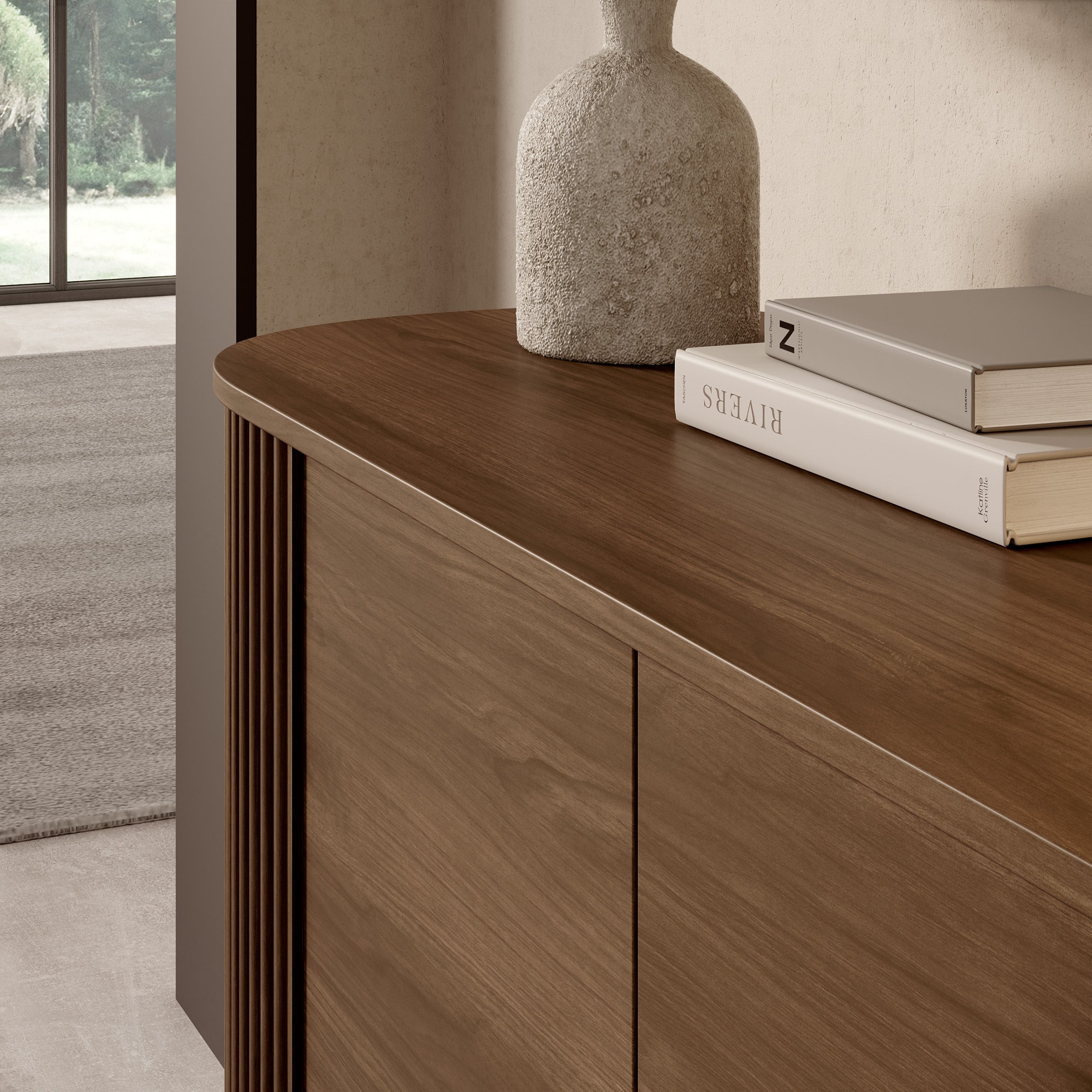 Cirello - Dressoir - Walnootpatroon - 139x45x80 cm