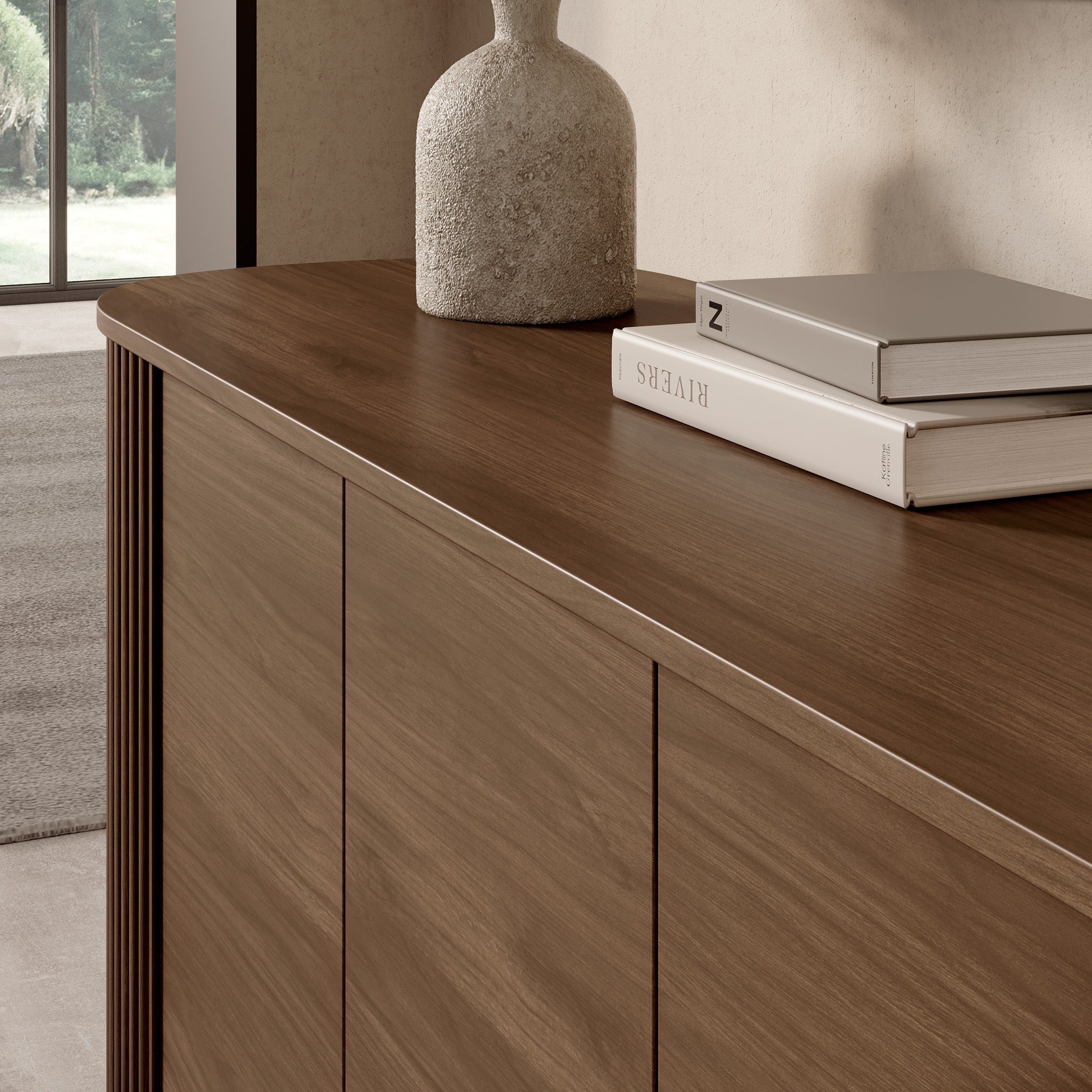 Cirello - Dressoir - Walnootpatroon - 200x45x80 cm