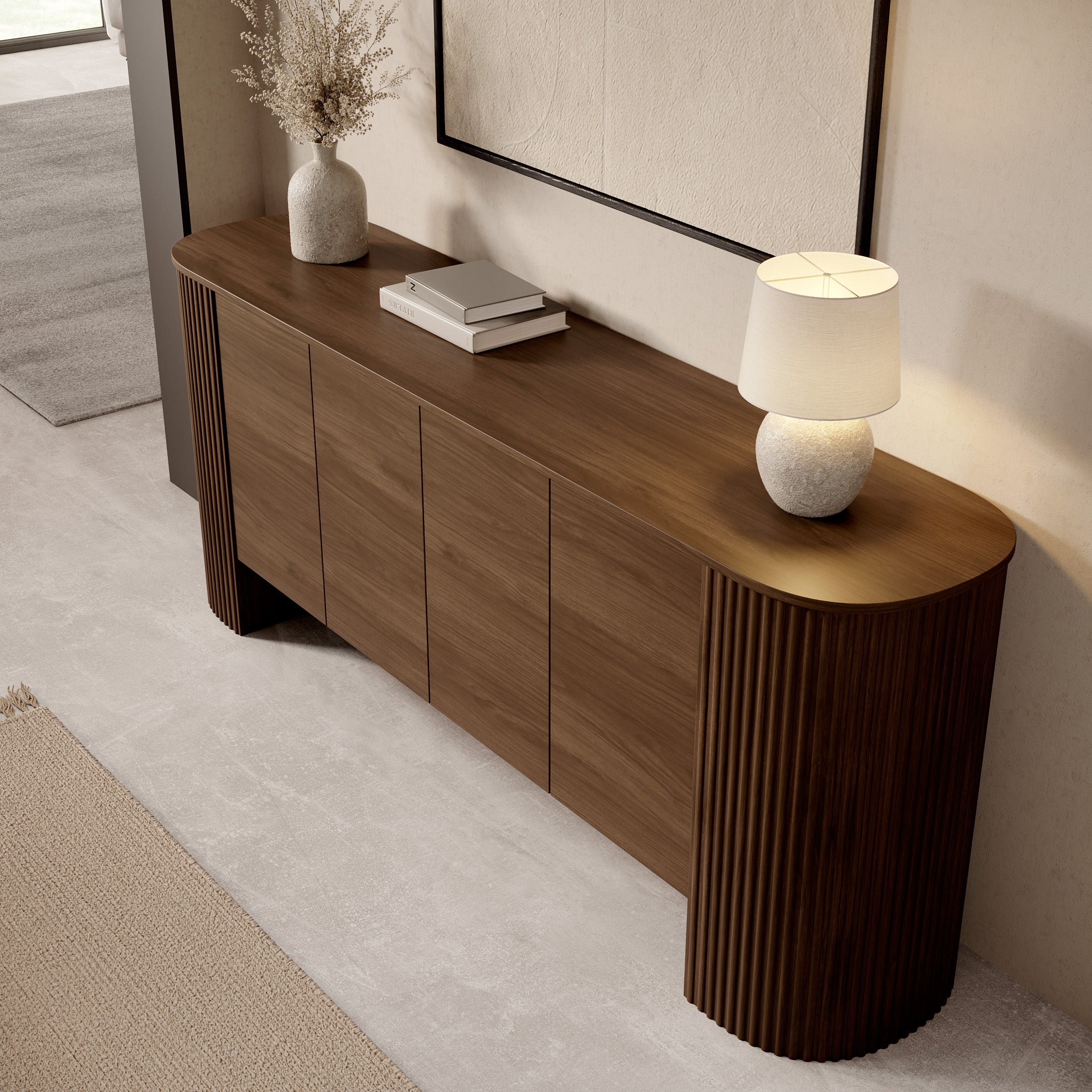 Cirello - Dressoir - Walnootpatroon - 200x45x80 cm