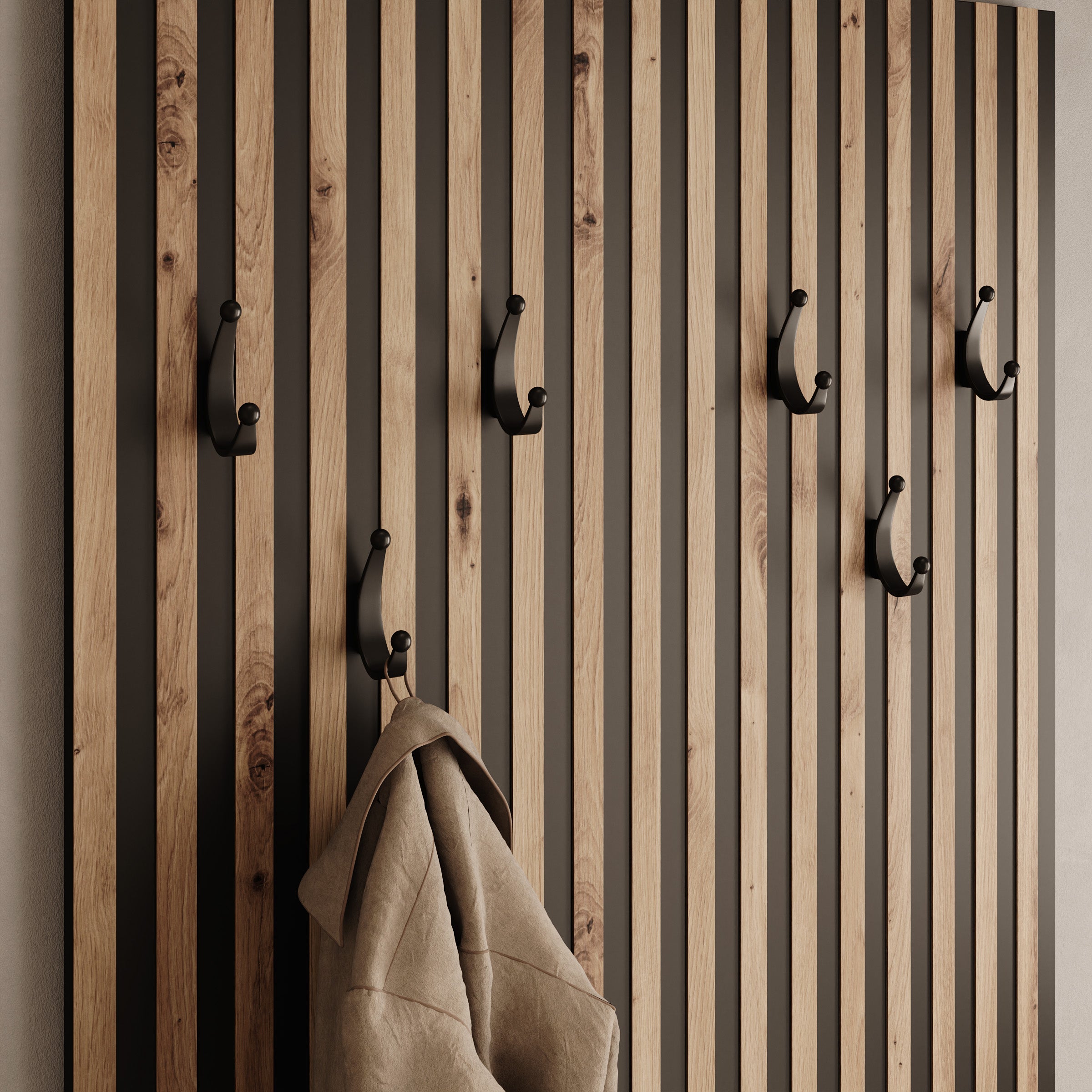 Coco - Schoenenkast - Eikenpatroon - 85x44x206 cm