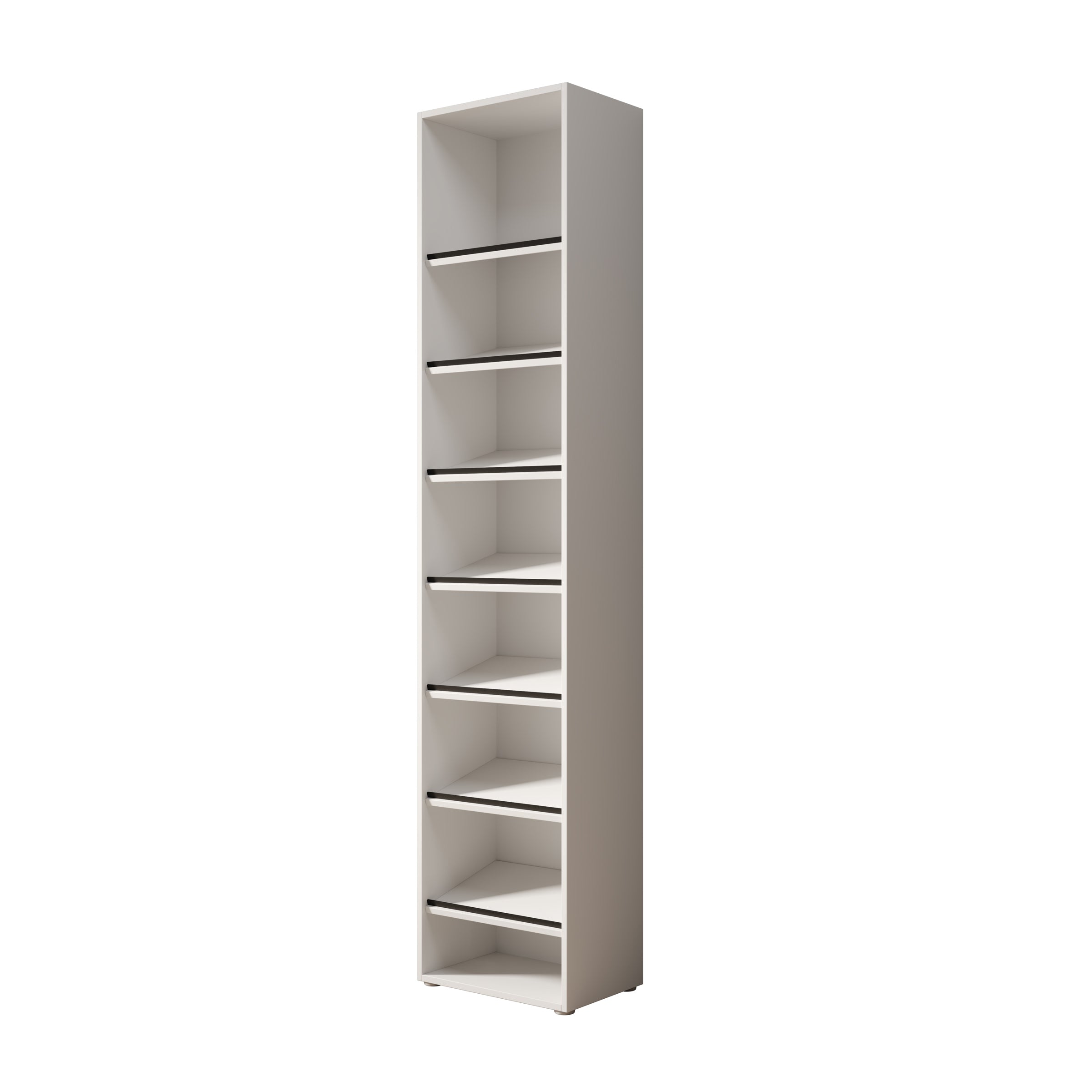 Cordano - Schoenenkast - Wit - 45x30x208 cm