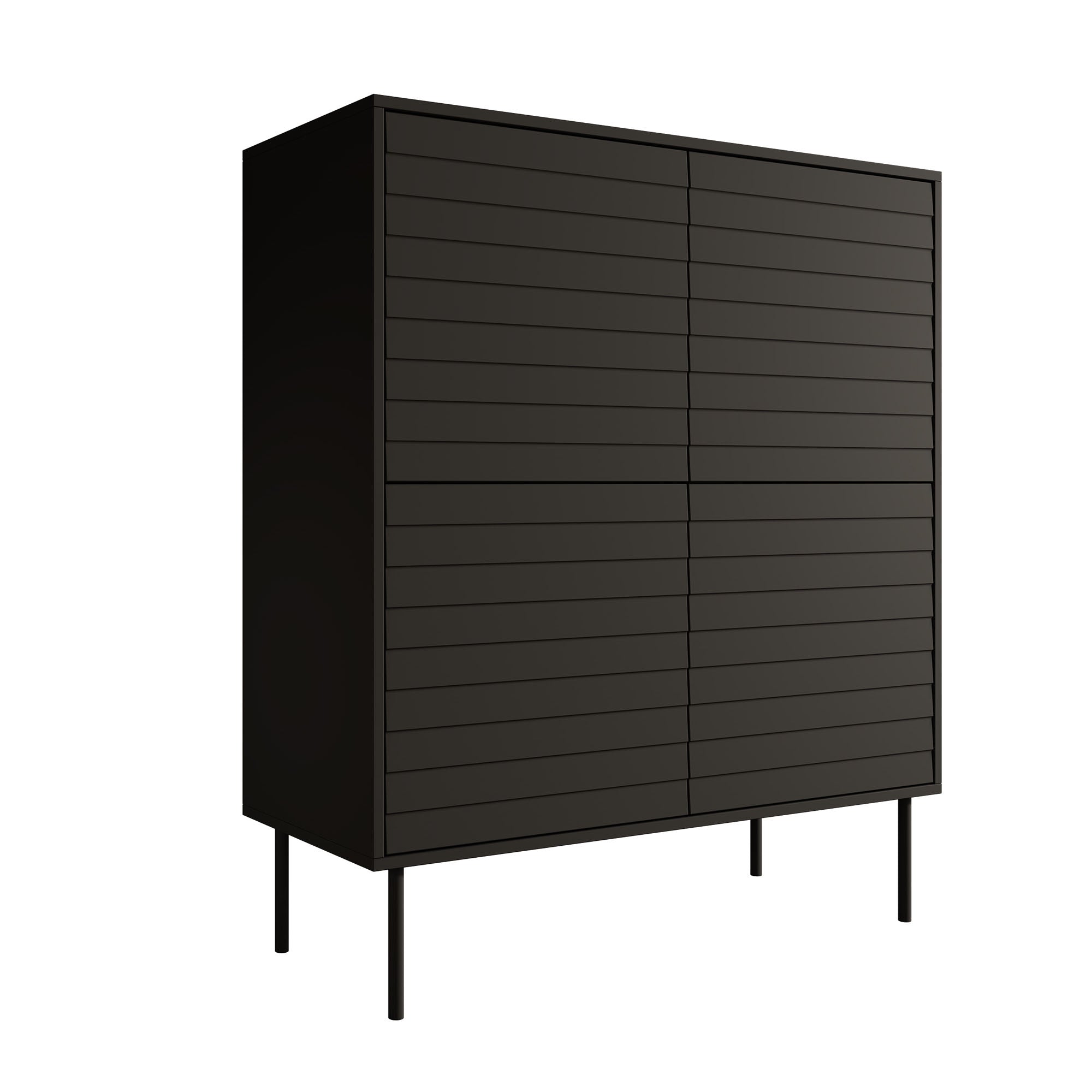 Cordoba - Dressoir - Zwart - 102x40x118 cm