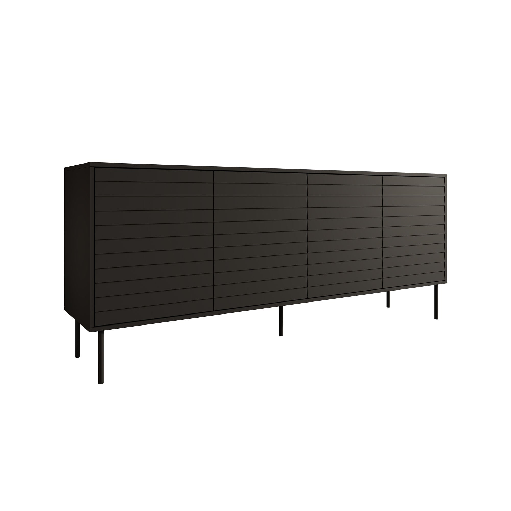 Cordoba - Dressoir - Zwart - 200x40x81 cm