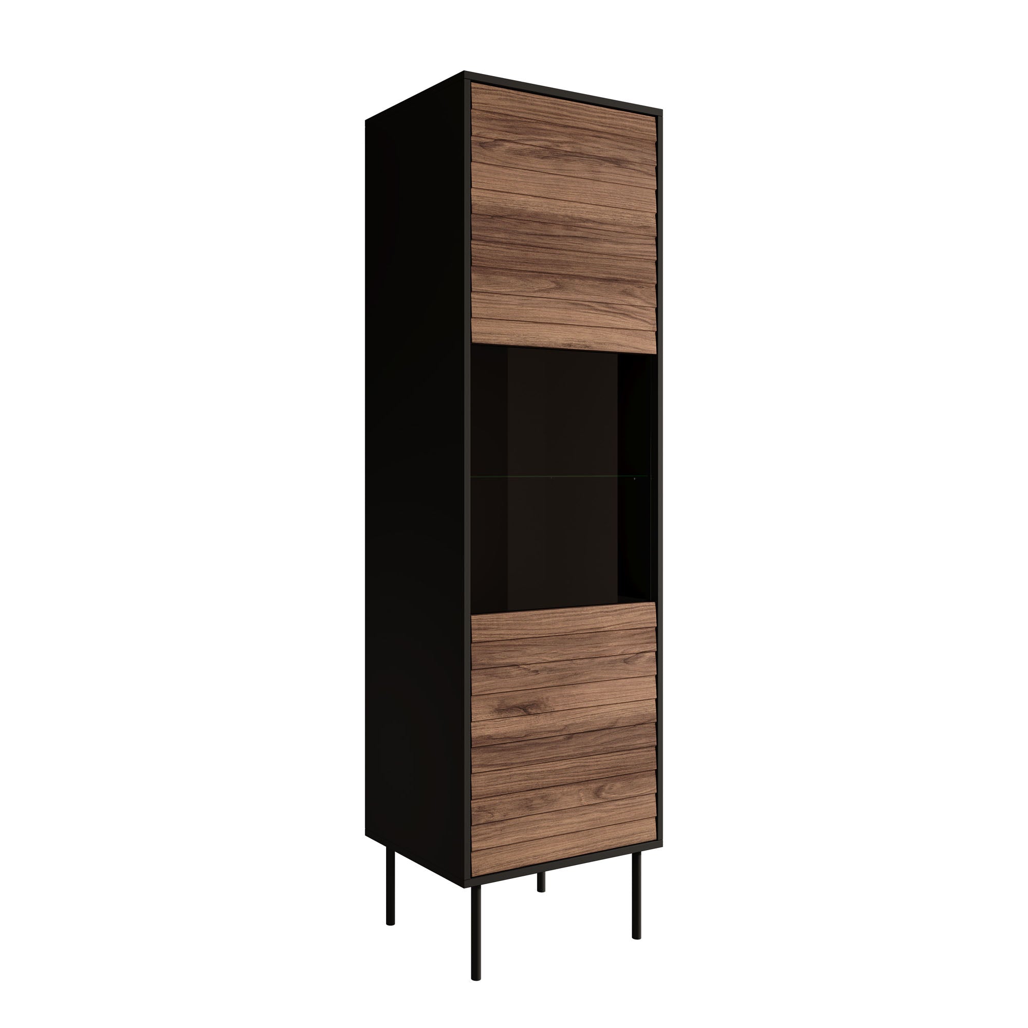 Cordoba - Vitrinekast - Eiken - 53x40x182 cm