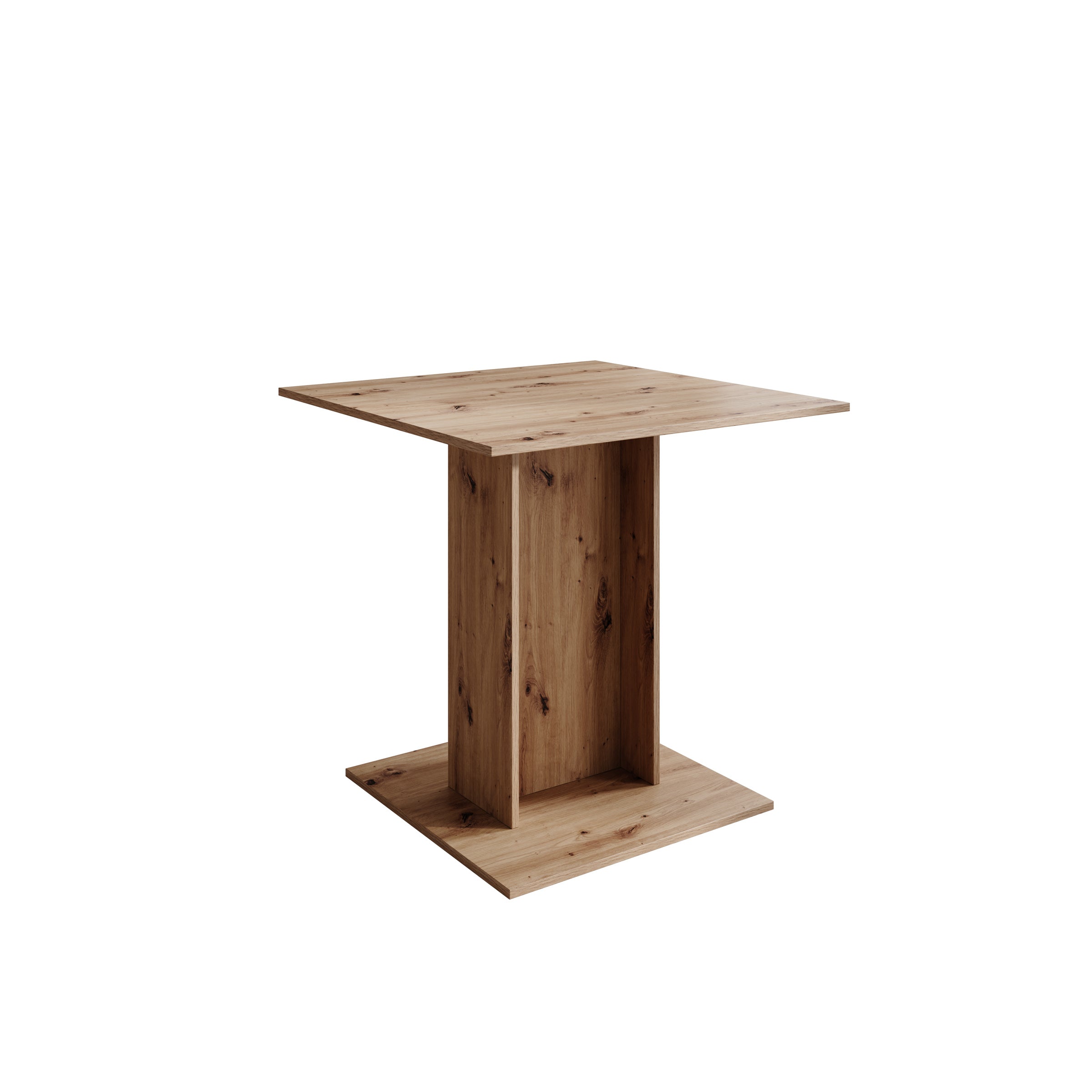 Cova - Eetkamertafel - Eikenpatroon - 80x80x76 cm