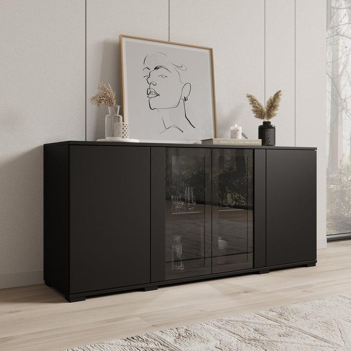 Cres 2 - Dressoir - Zwart - 150x40x70 cm