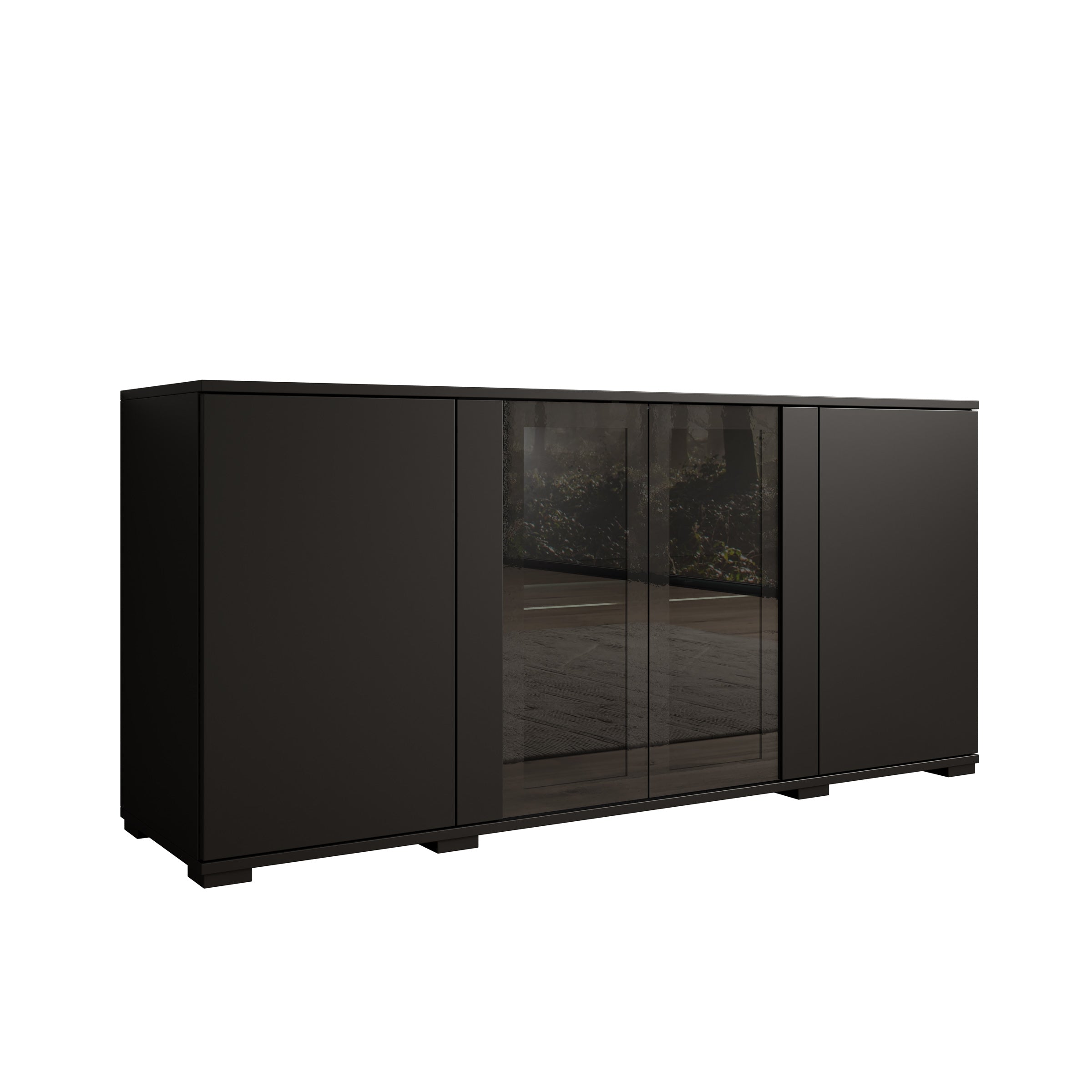 Cres 2 - Dressoir - Zwart - 150x40x70 cm