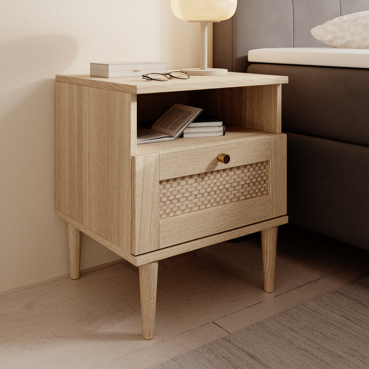 Crimson - Nachtkastje - Eiken - 45x41x55 cm