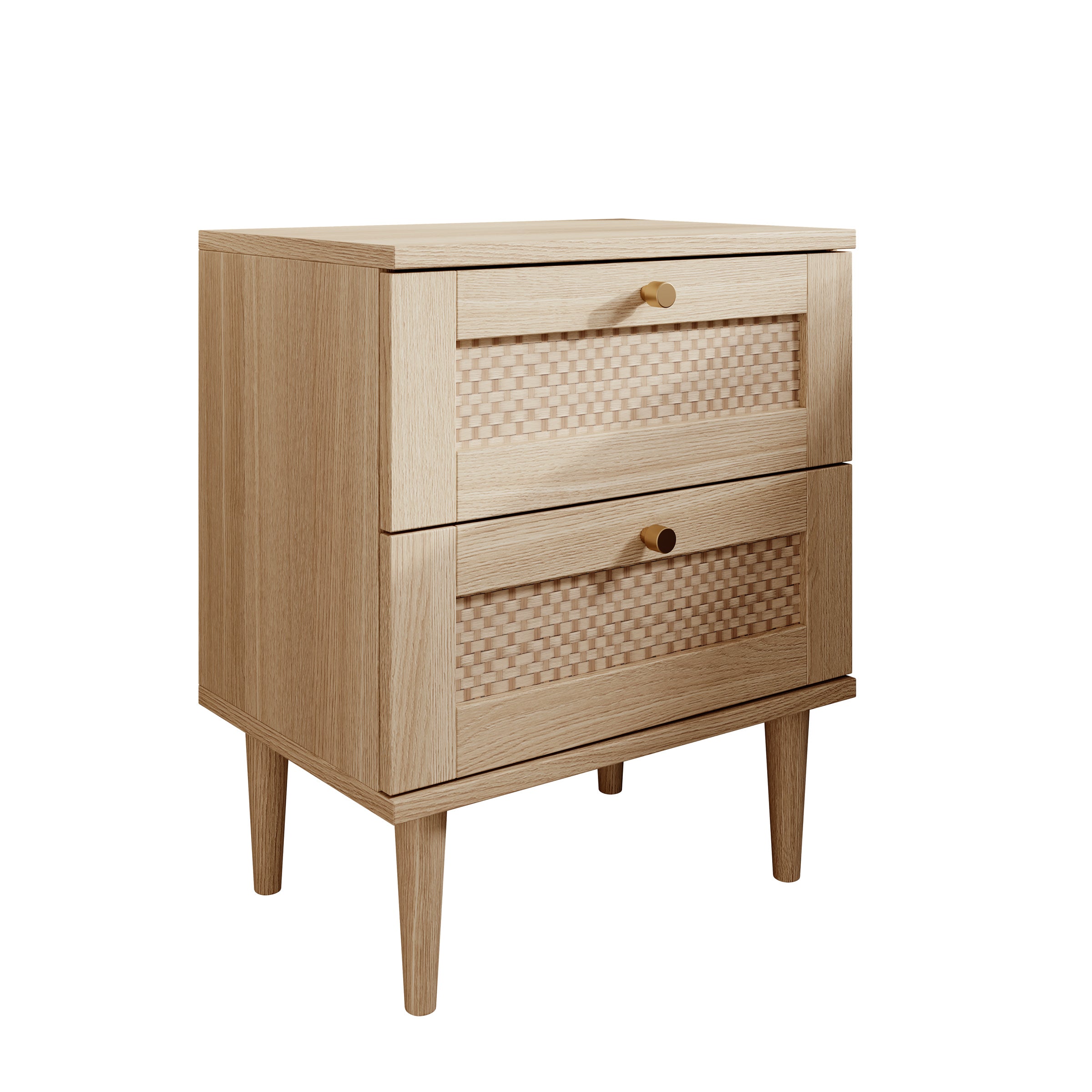 Crimson - Nachtkastje - Eiken - 50x35x61 cm