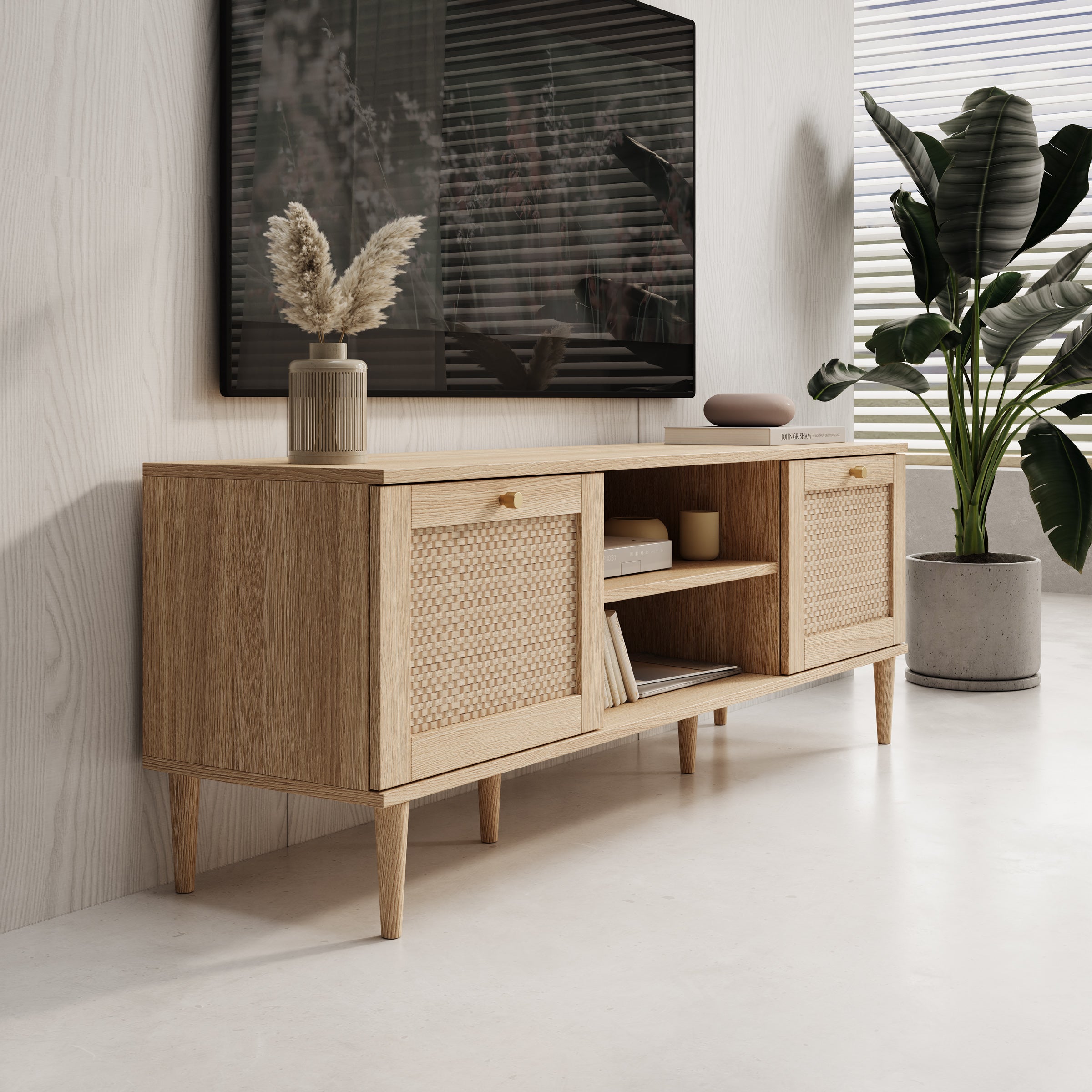 Crimson - TV-Meubel - Eiken - 160x41x58 cm