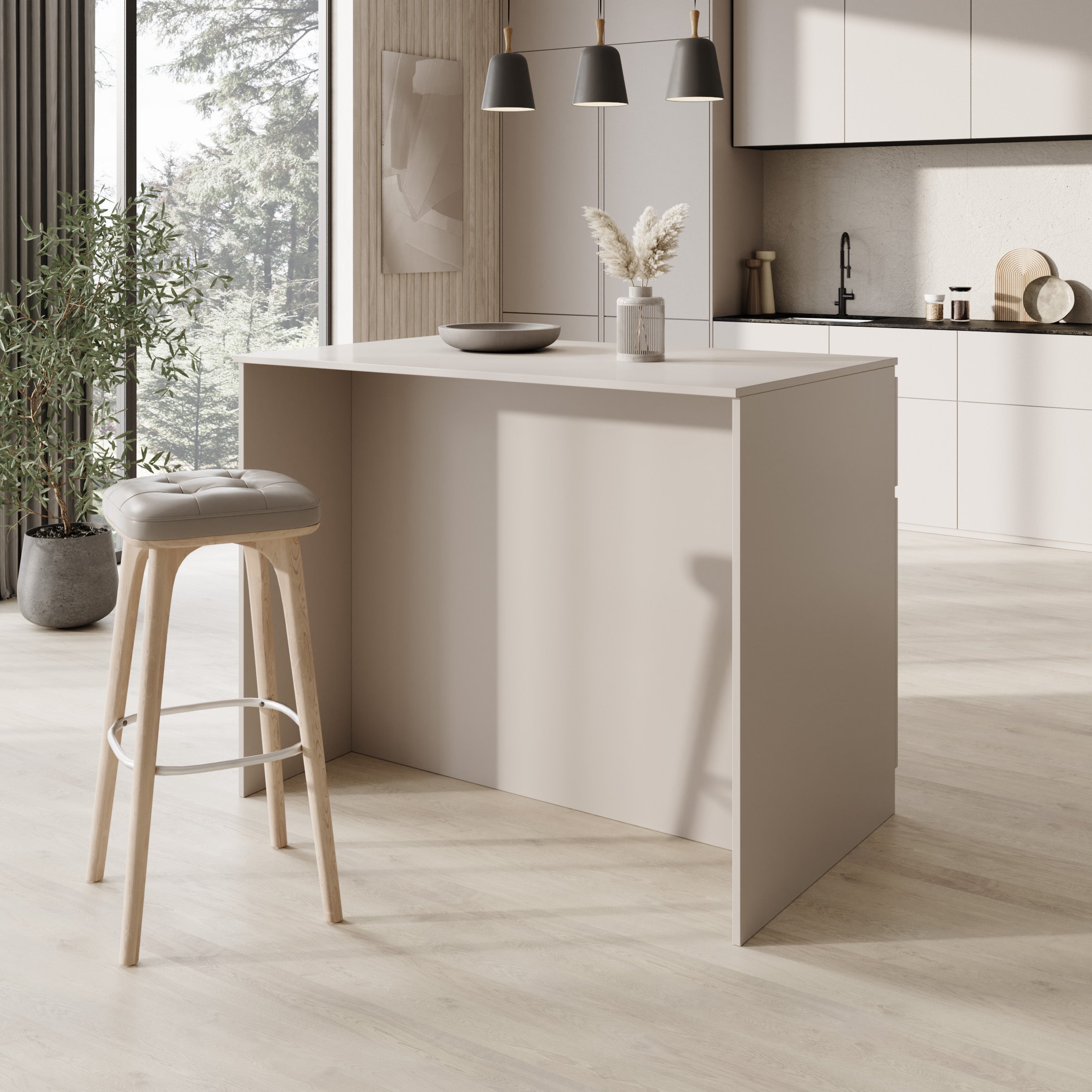 Culla - Keukeneiland - Beige - 120x74x95 cm