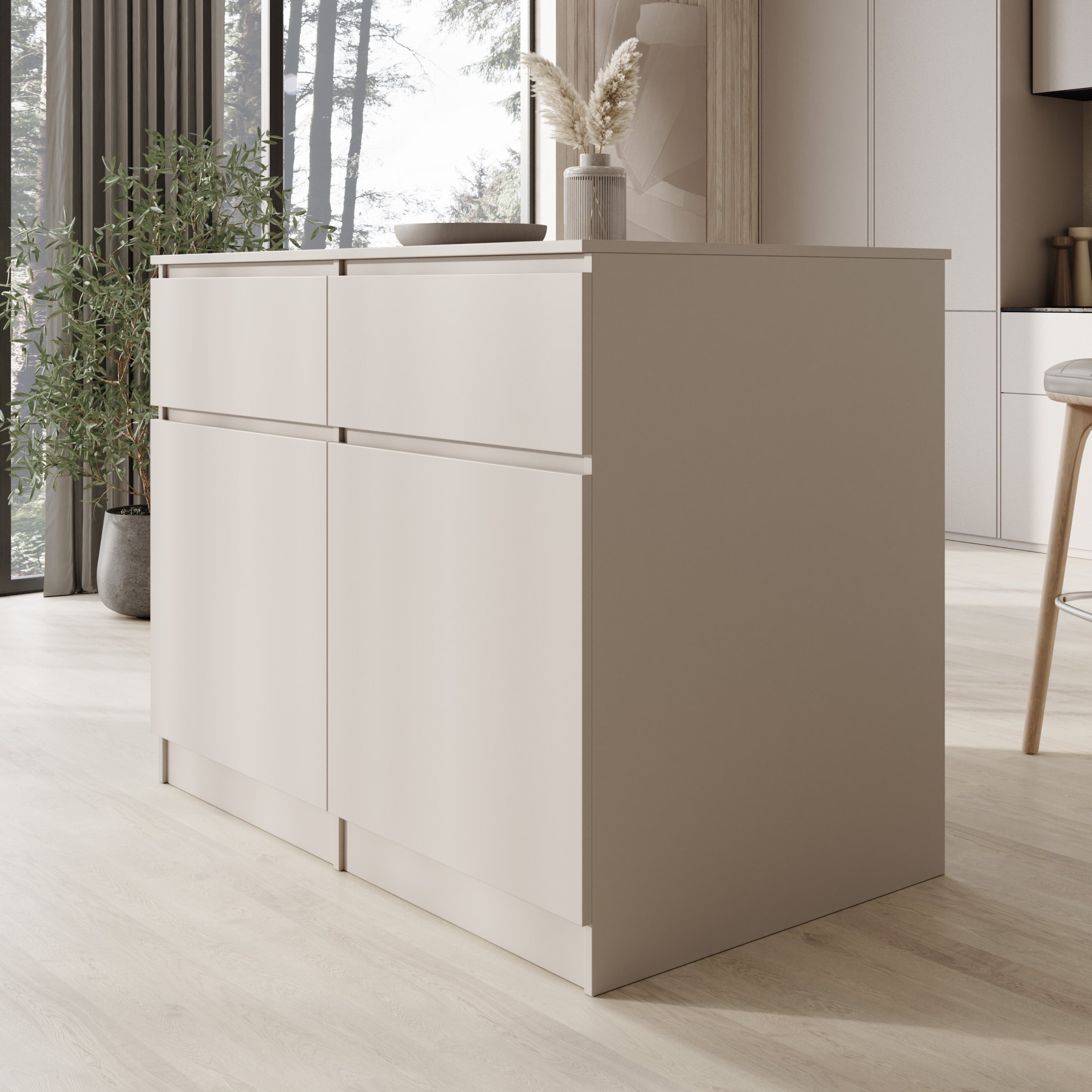 Culla - Keukeneiland - Beige - 120x74x95 cm