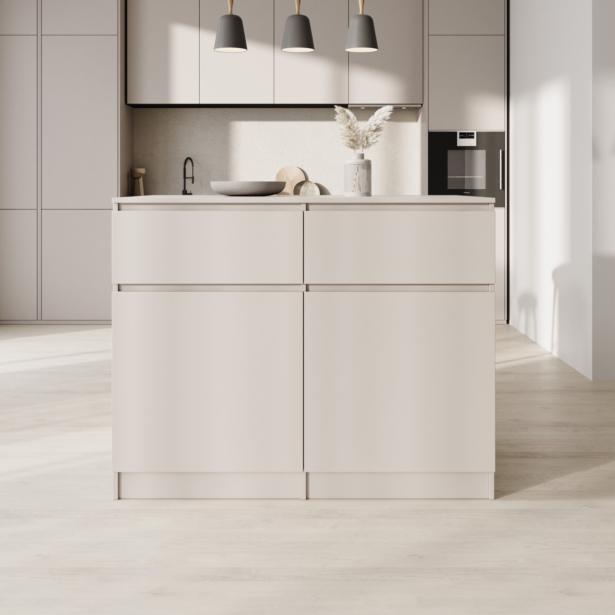 Culla - Keukeneiland - Beige - 120x74x95 cm