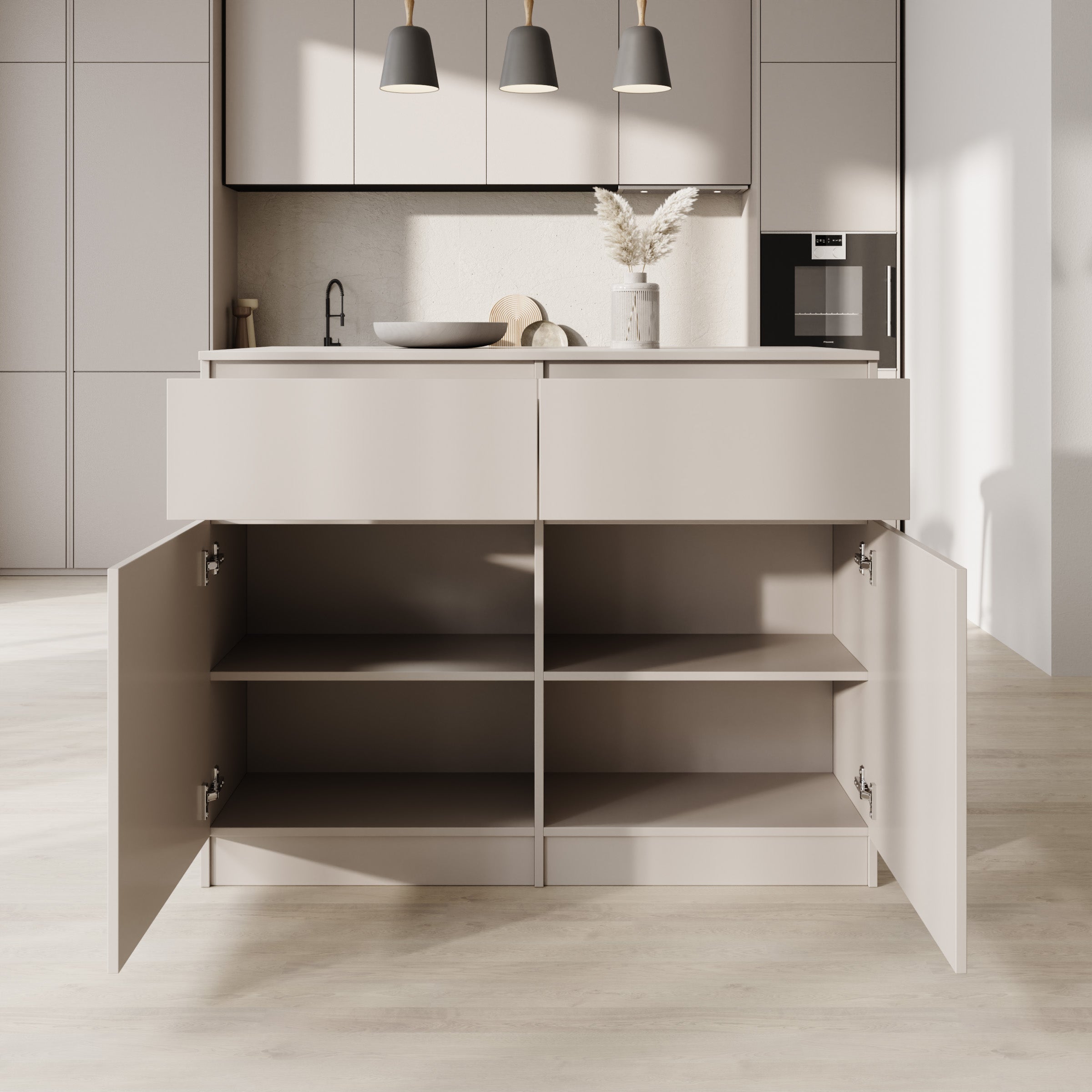 Culla - Keukeneiland - Beige - 120x74x95 cm
