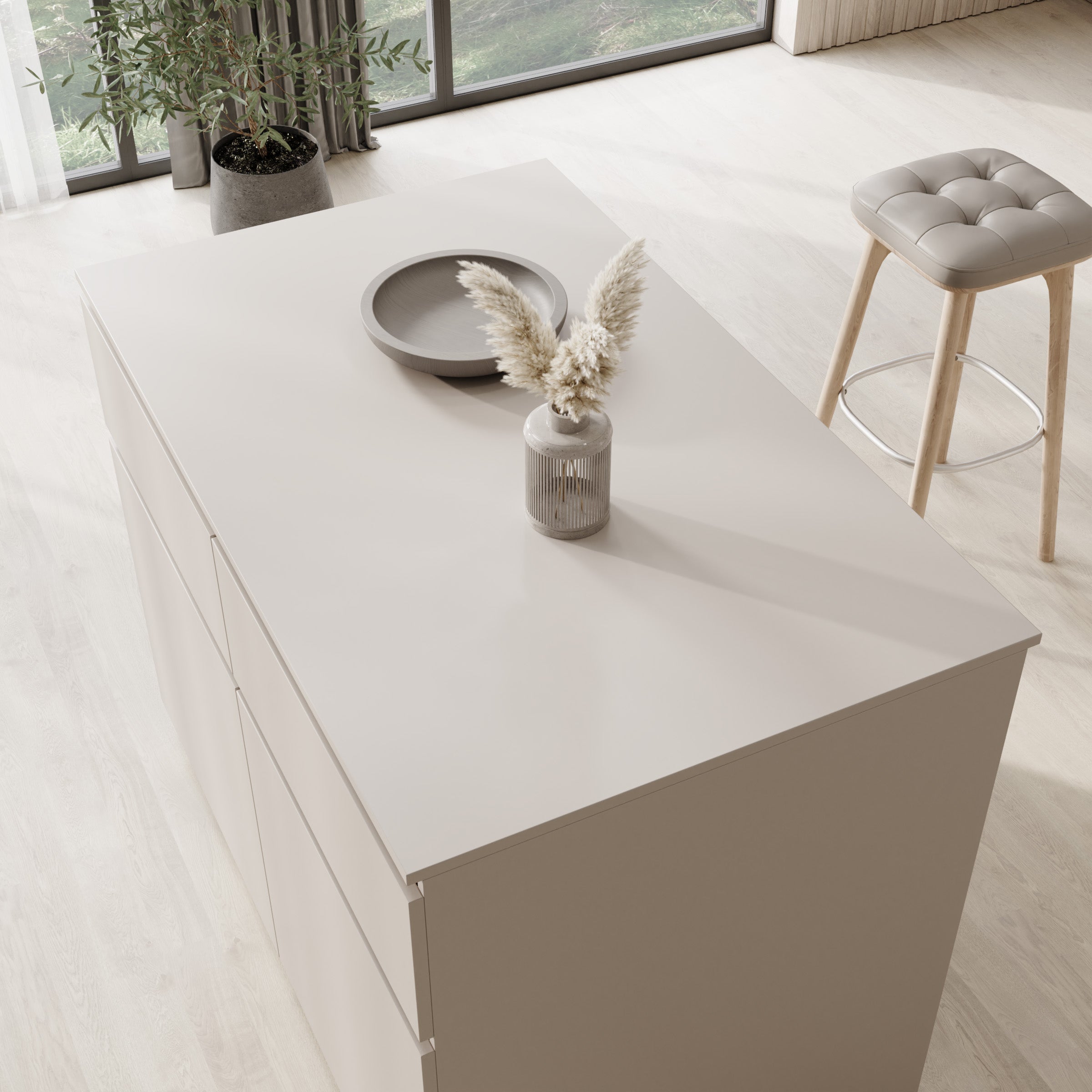 Culla - Keukeneiland - Beige - 120x74x95 cm