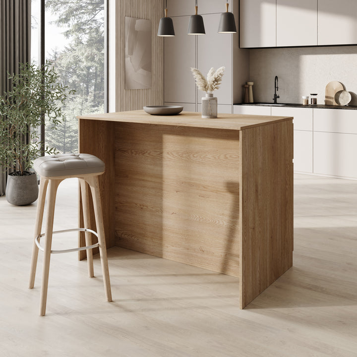Culla - Keukeneiland - Eikenpatroon - 120x74x95 cm