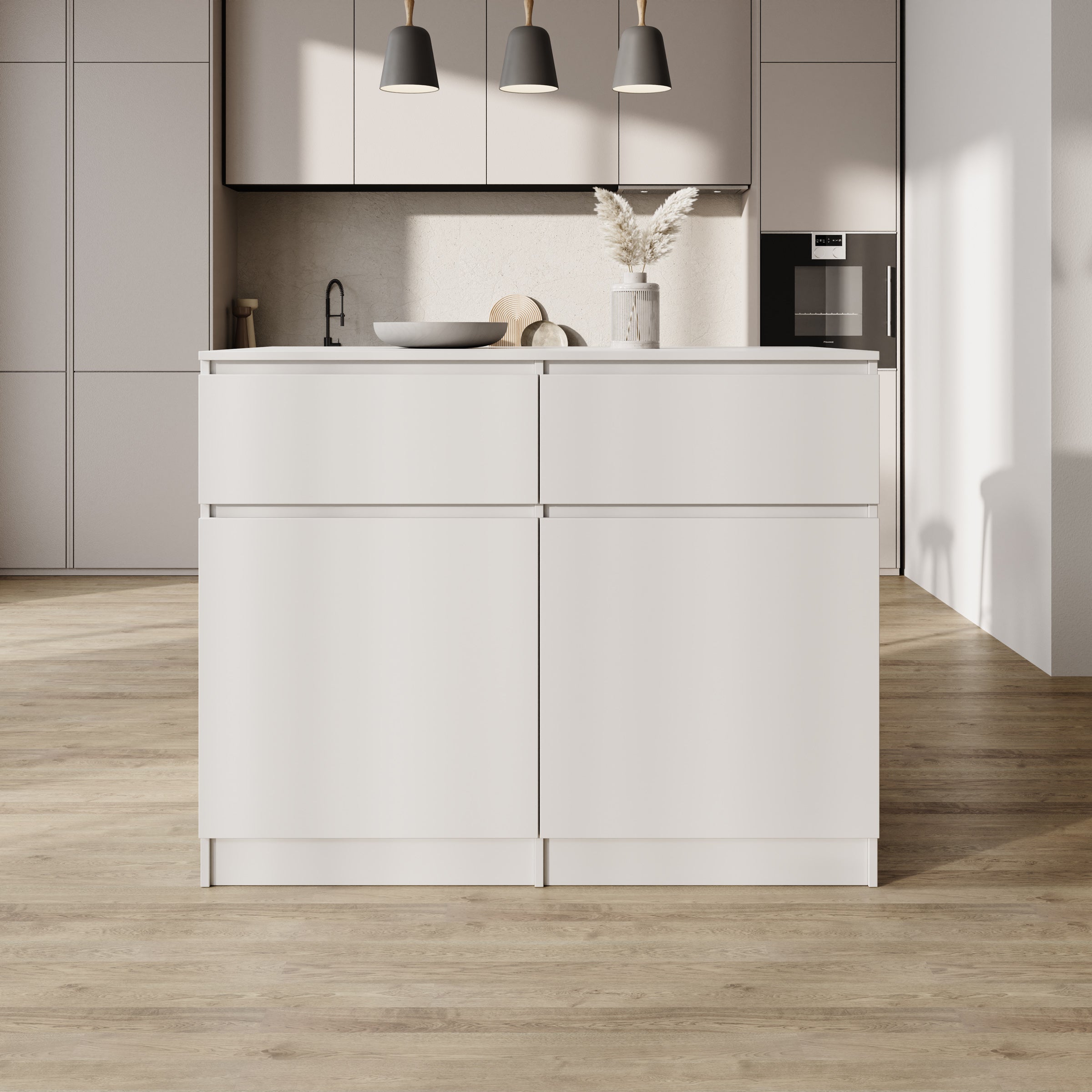 Culla - Keukeneiland - Wit - 120x74x95 cm
