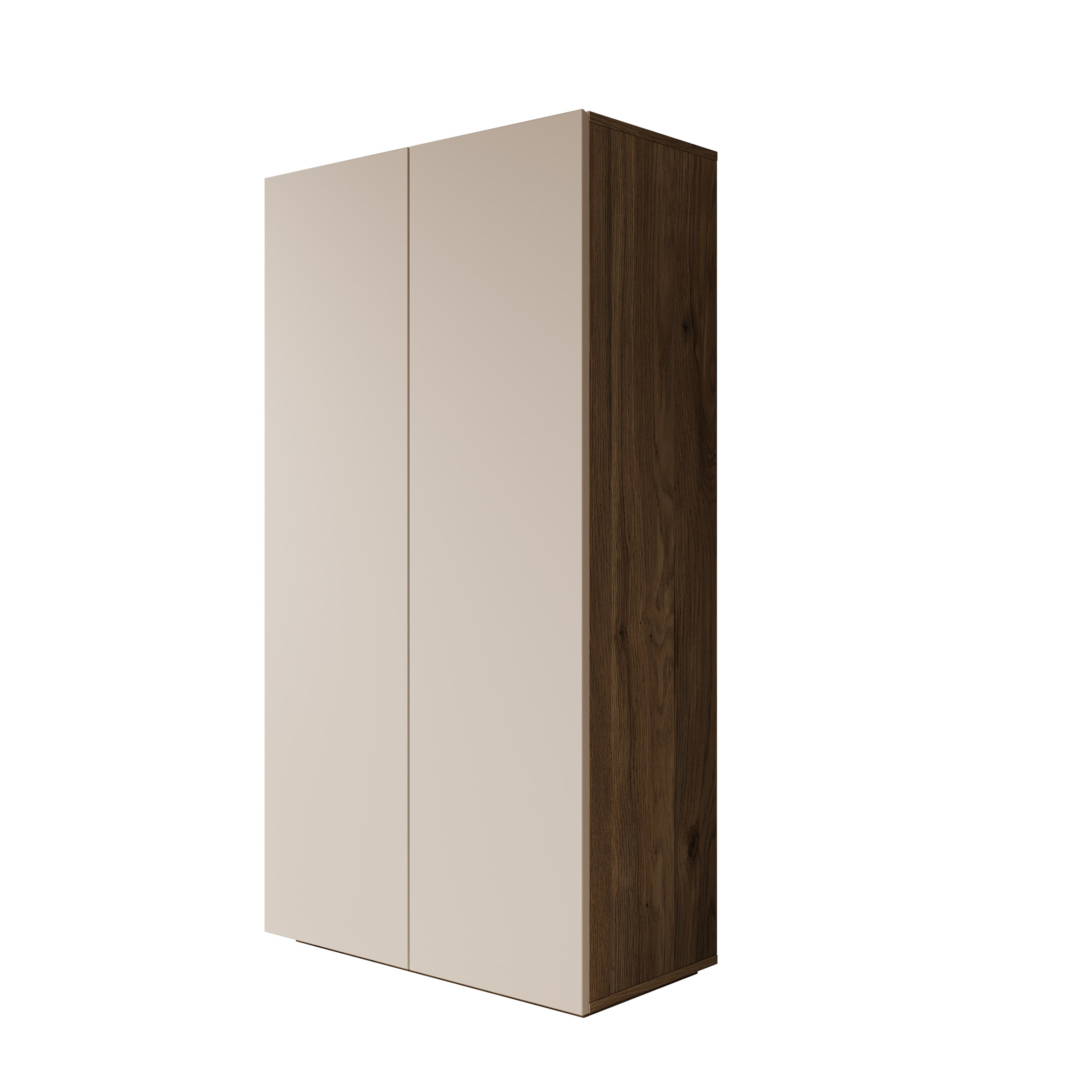 Cumi - Schoenenkast - Beige/Eikenpatroon - 70x34x130 cm