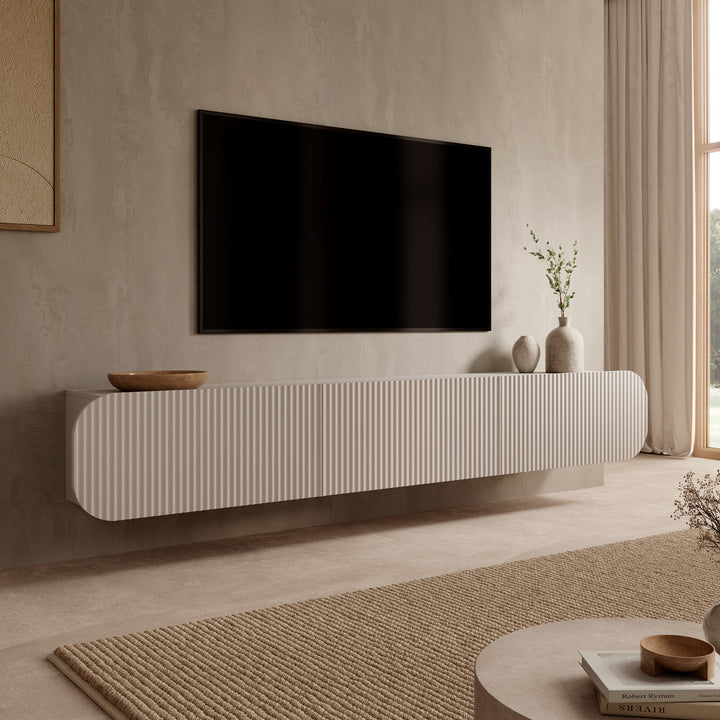 Cunucu - TV-Meubel - Beige - 220x36x36 cm