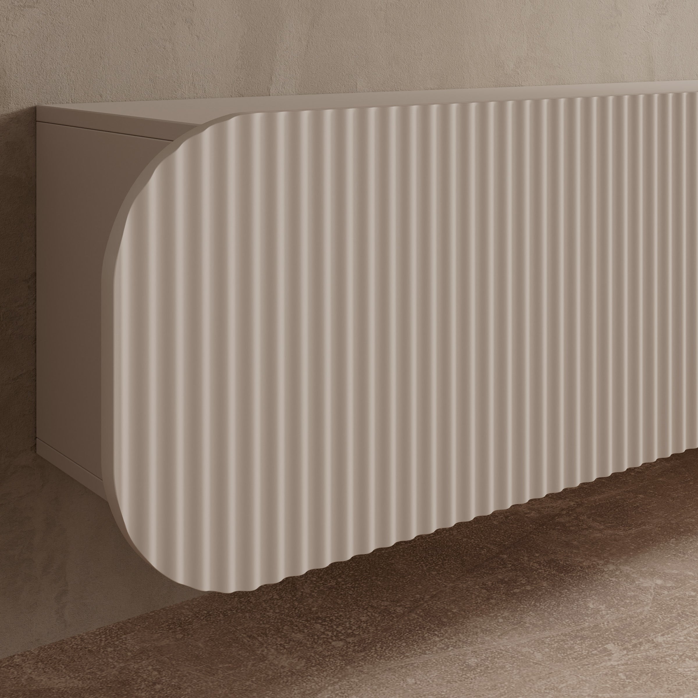 Cunucu - TV-Meubel - Beige - 220x36x36 cm