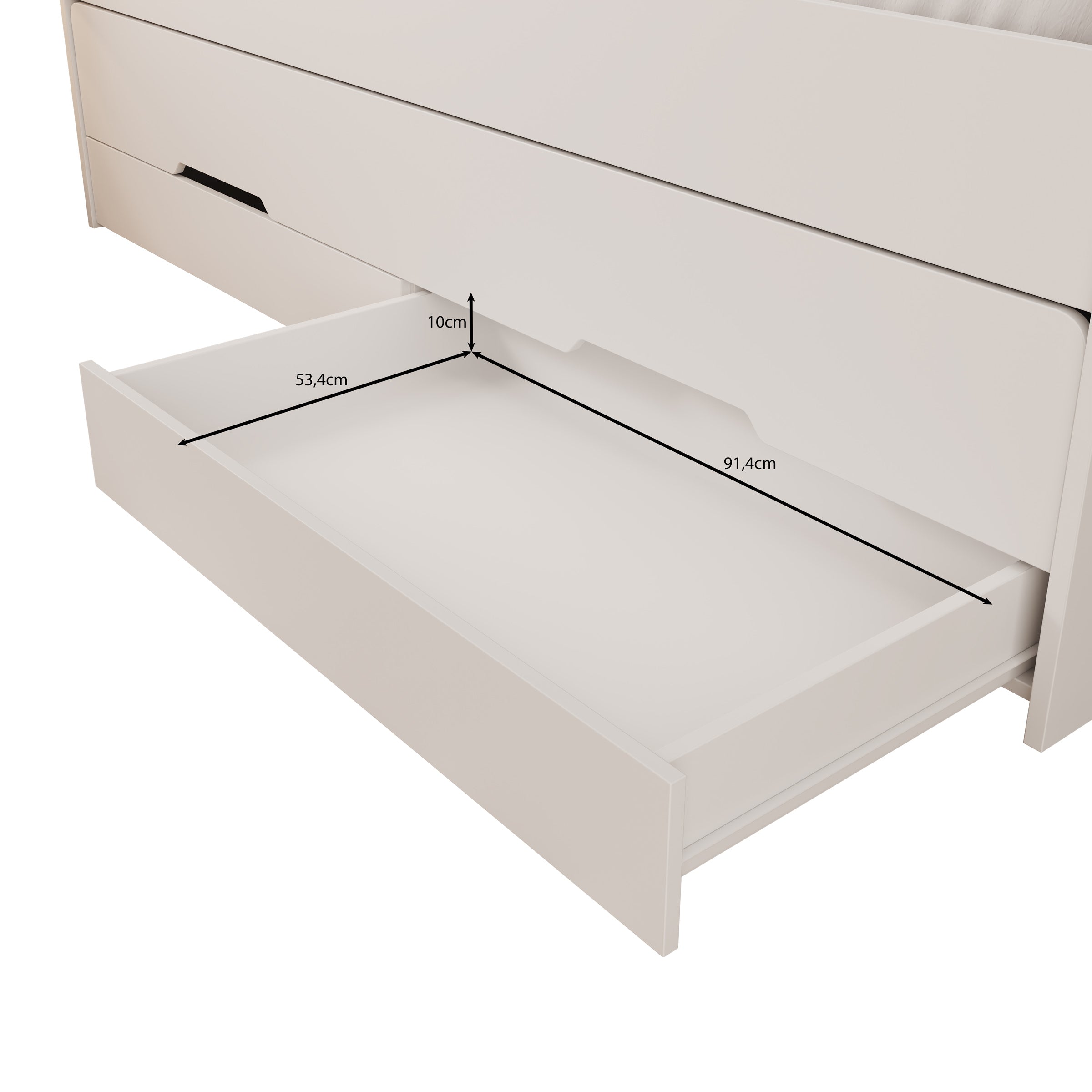 Daiquiri - Kinderbed - Wit - 203x94x83 cm