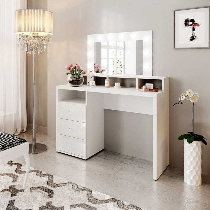 Dakota - Kaptafel - Wit - 120x40 cm