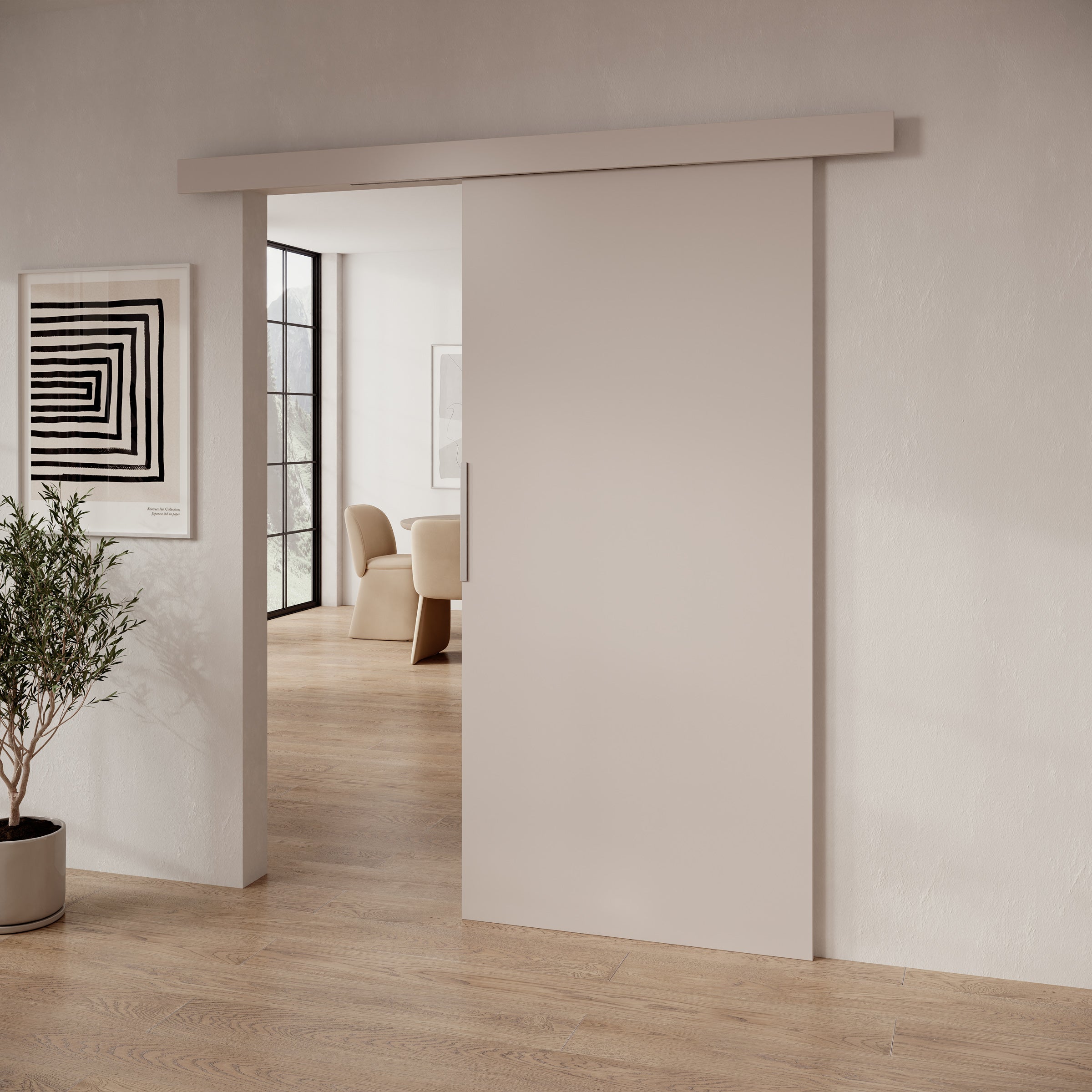 Darian - Schuifdeur - Beige - 96x205 cm