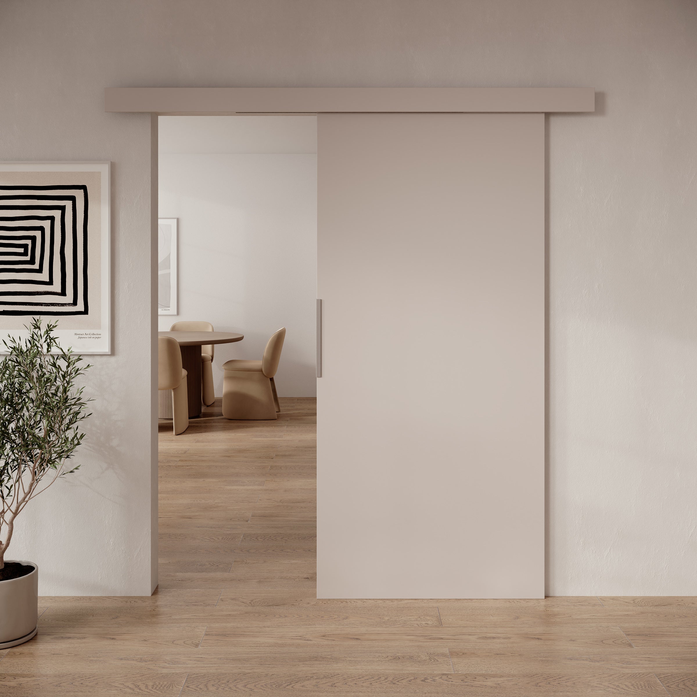 Darian - Schuifdeur - Beige - 96x205 cm