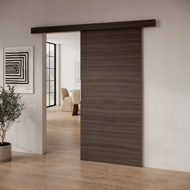 Darian - Schuifdeur - Donker eikenpatroon - 96x205 cm