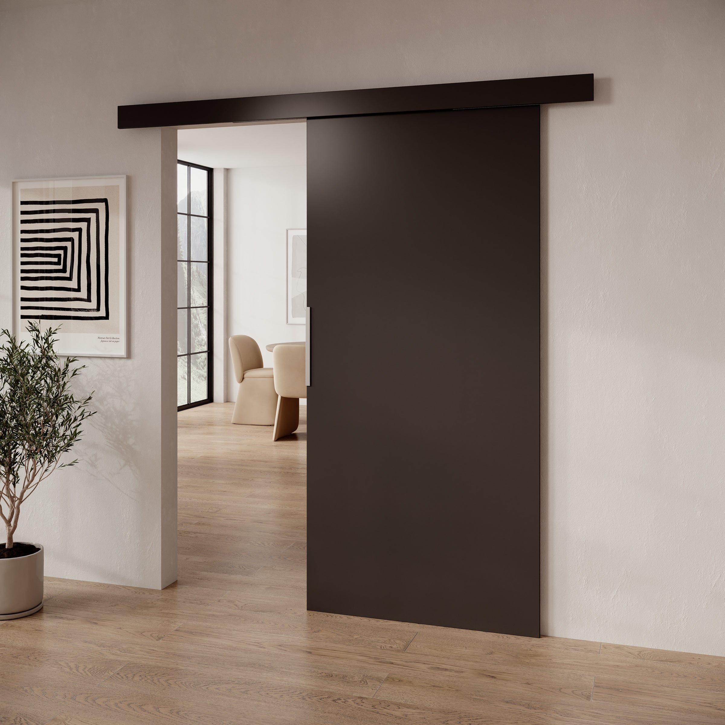 Darian - Schuifdeur - Zwart - 96x205 cm