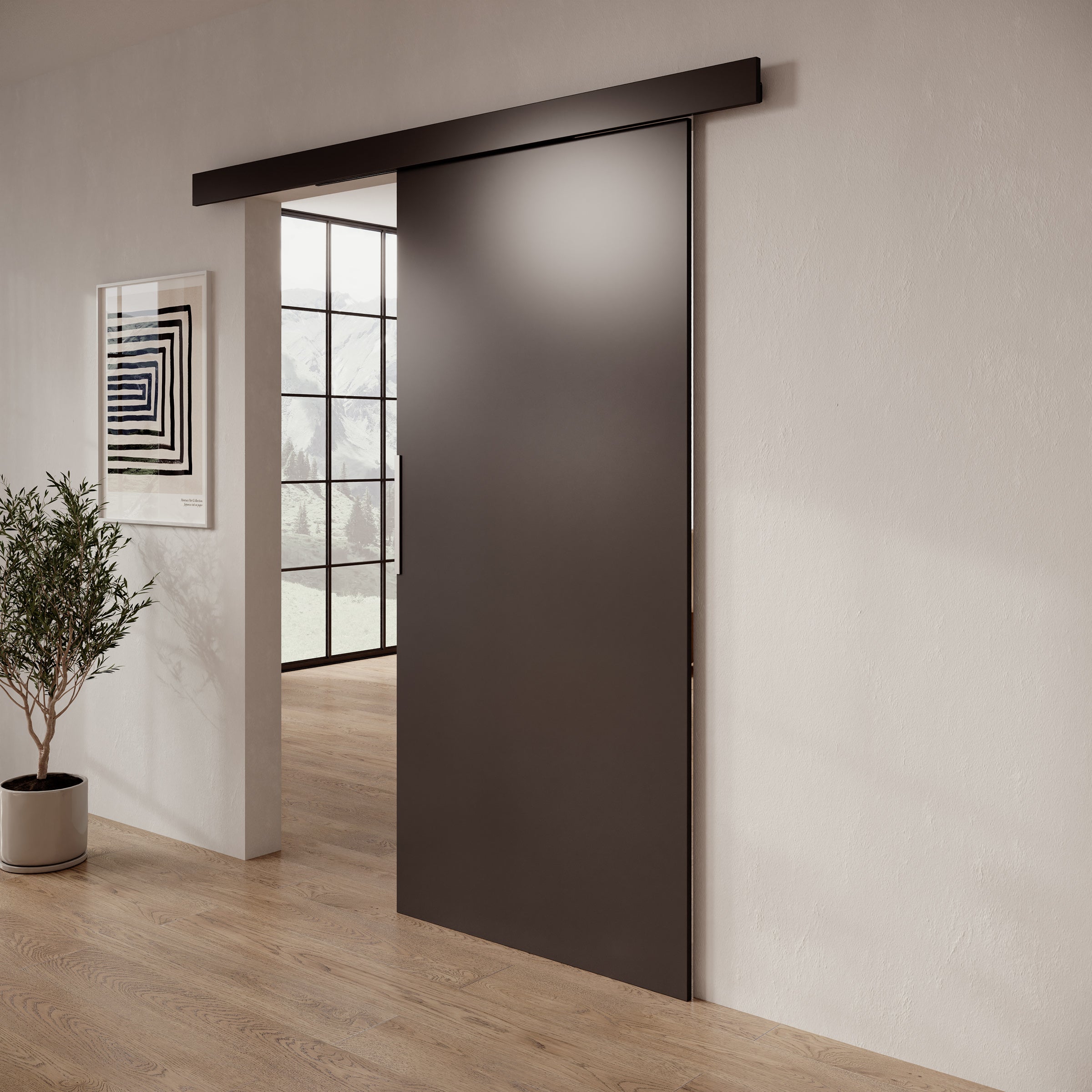 Darian - Schuifdeur - Zwart - 96x205 cm