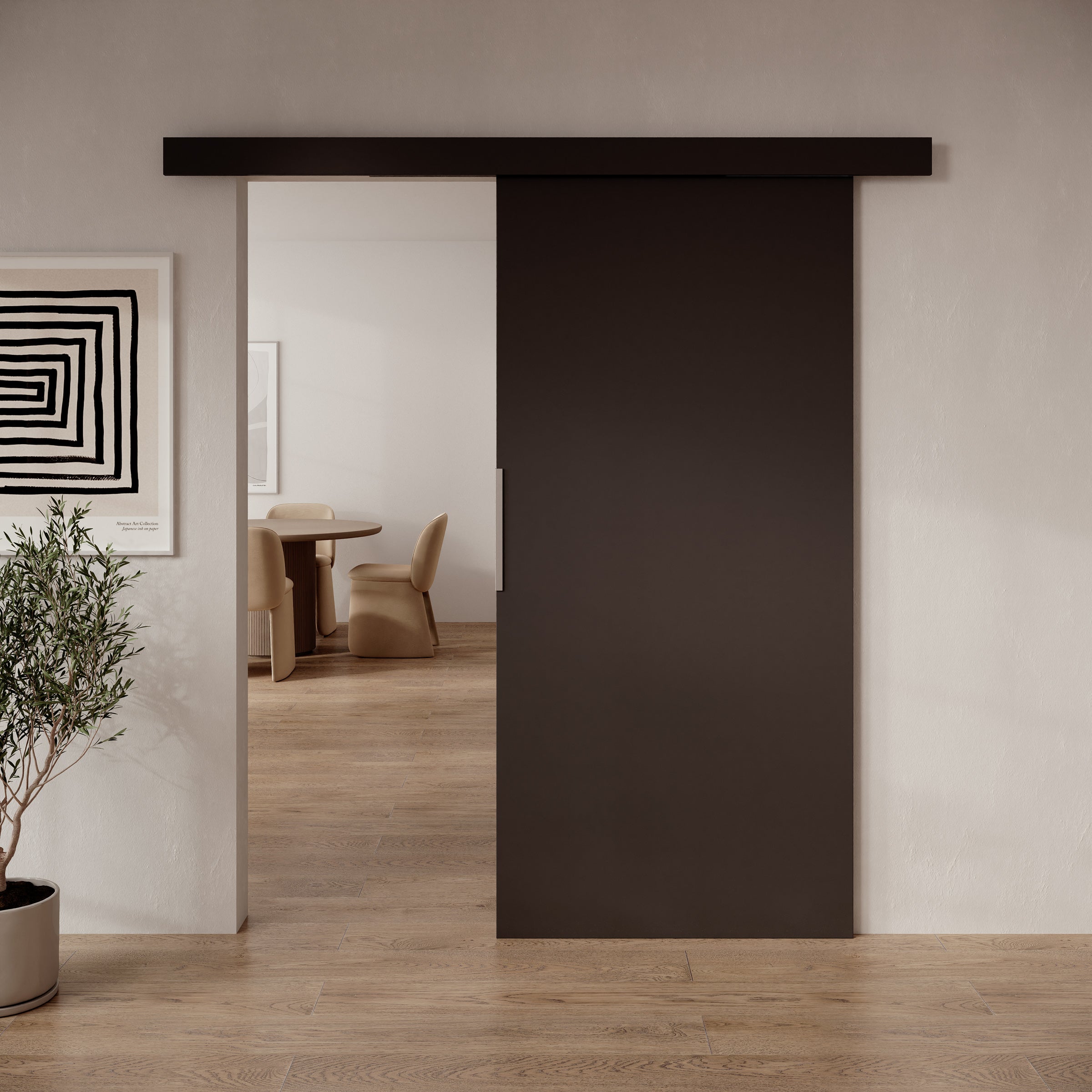 Darian - Schuifdeur - Zwart - 96x205 cm