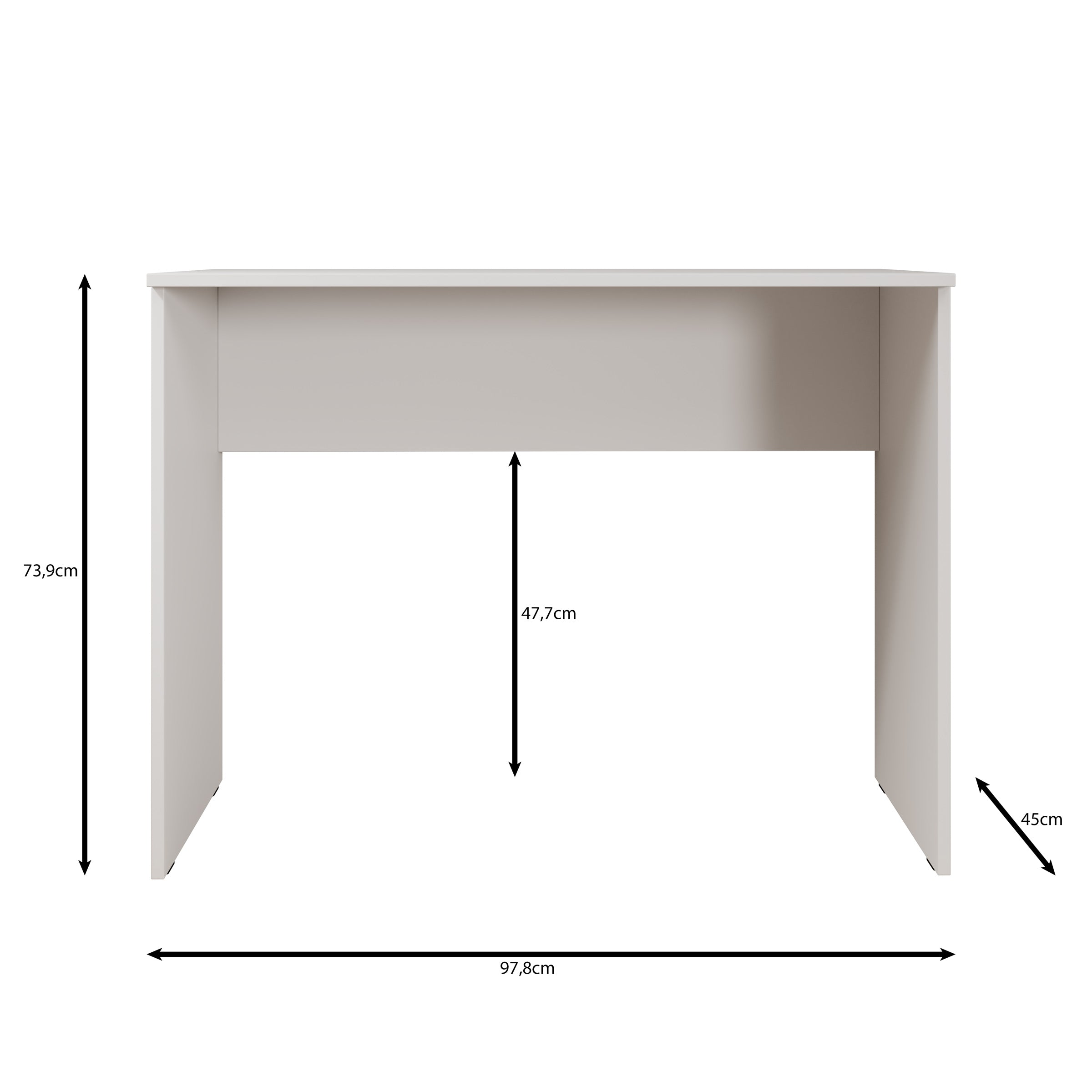 Daro - Bureau - Eikenpatroon - 98x45x74 cm