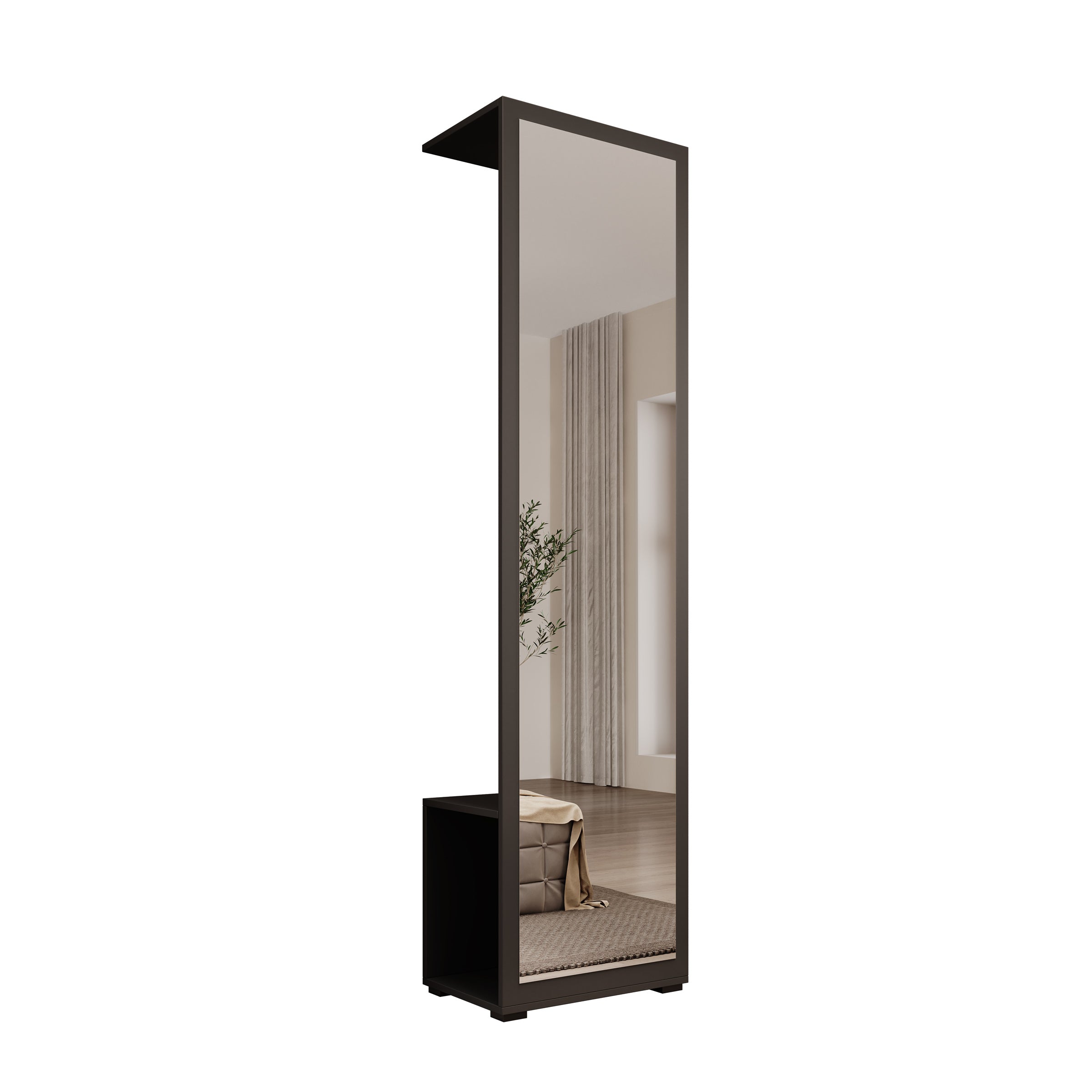 Deacon - Halkast - Zwart - 50x35x190 cm