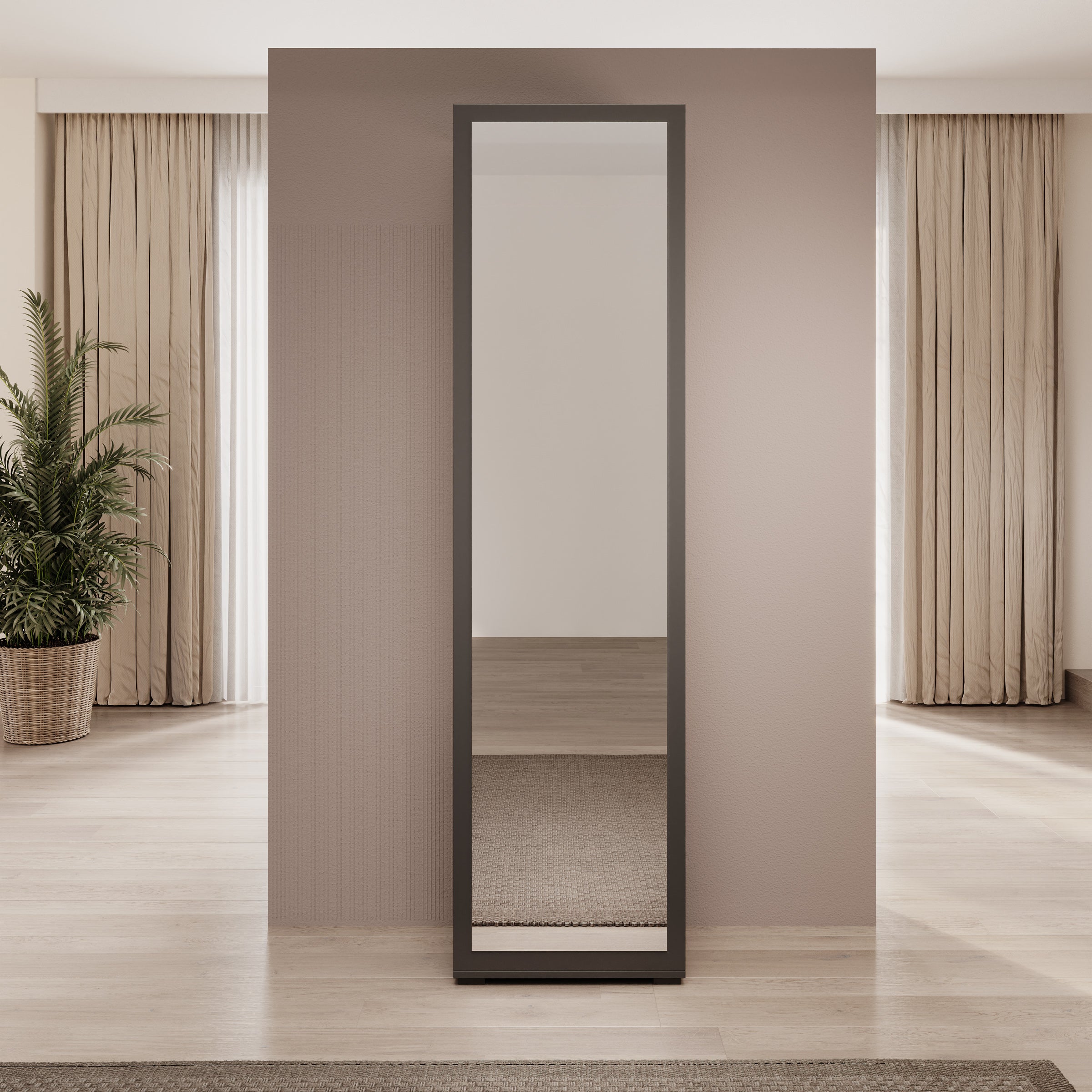 Deacon - Halkast - Zwart - 50x35x190 cm